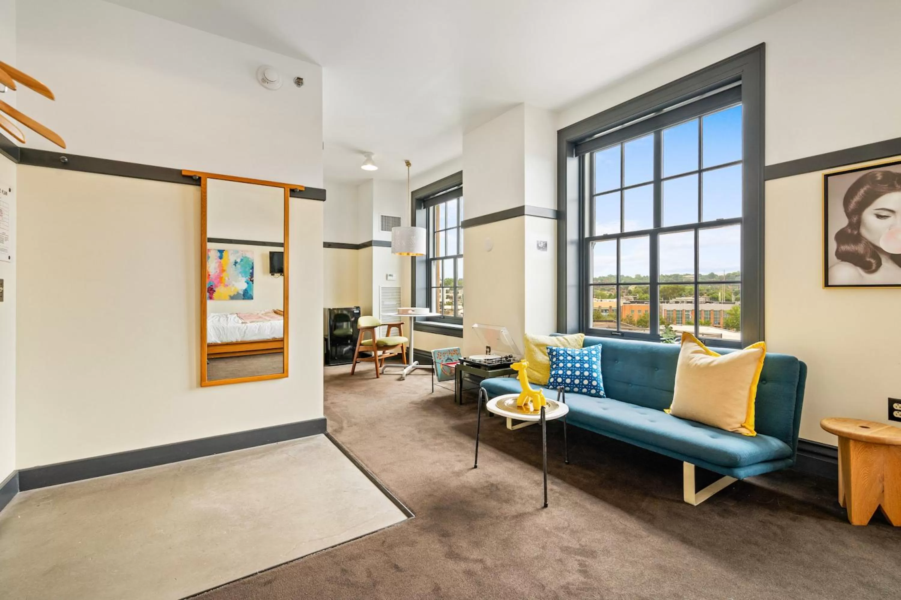 Seating area in The Maverick by Kasa