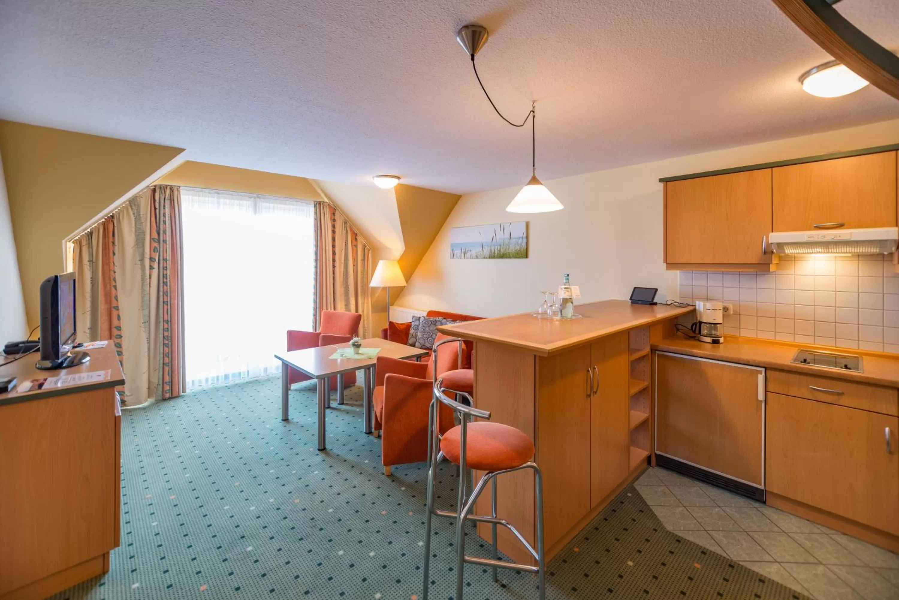 Kitchen/Kitchenette in Am Weststrand Apartmenthaus Waldeck