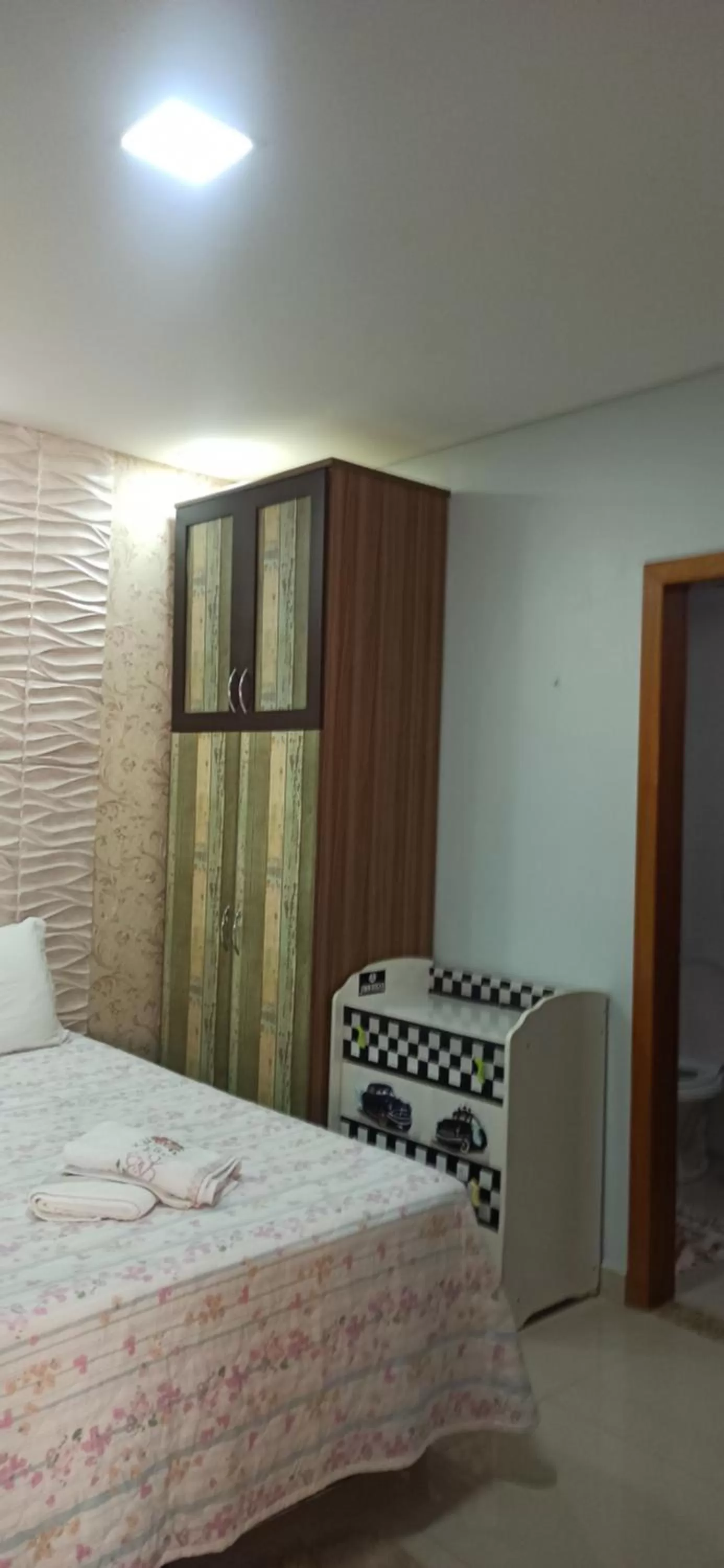 Bed in Pousada Bom Sono