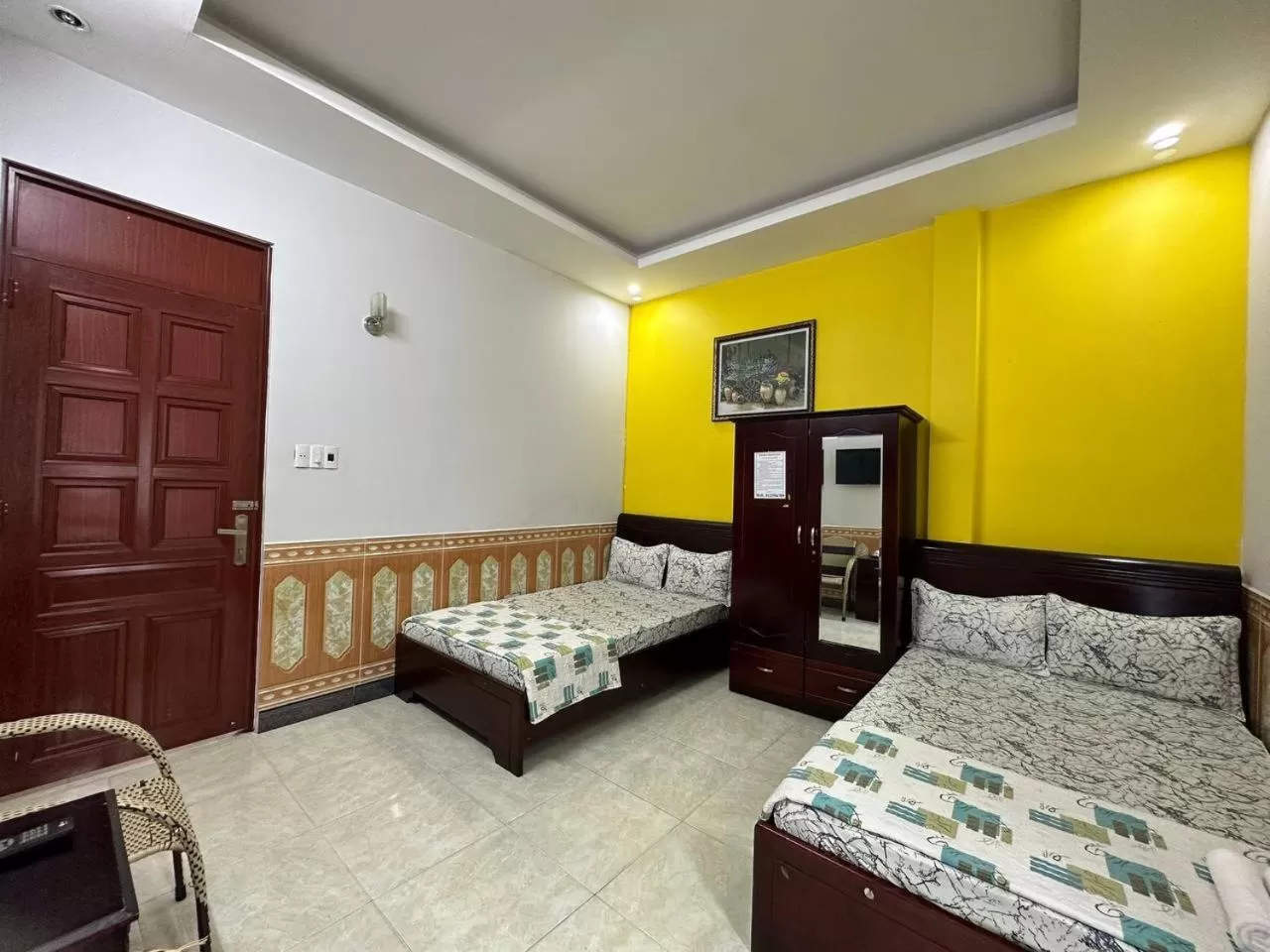 Bed in Tien Dat Motel