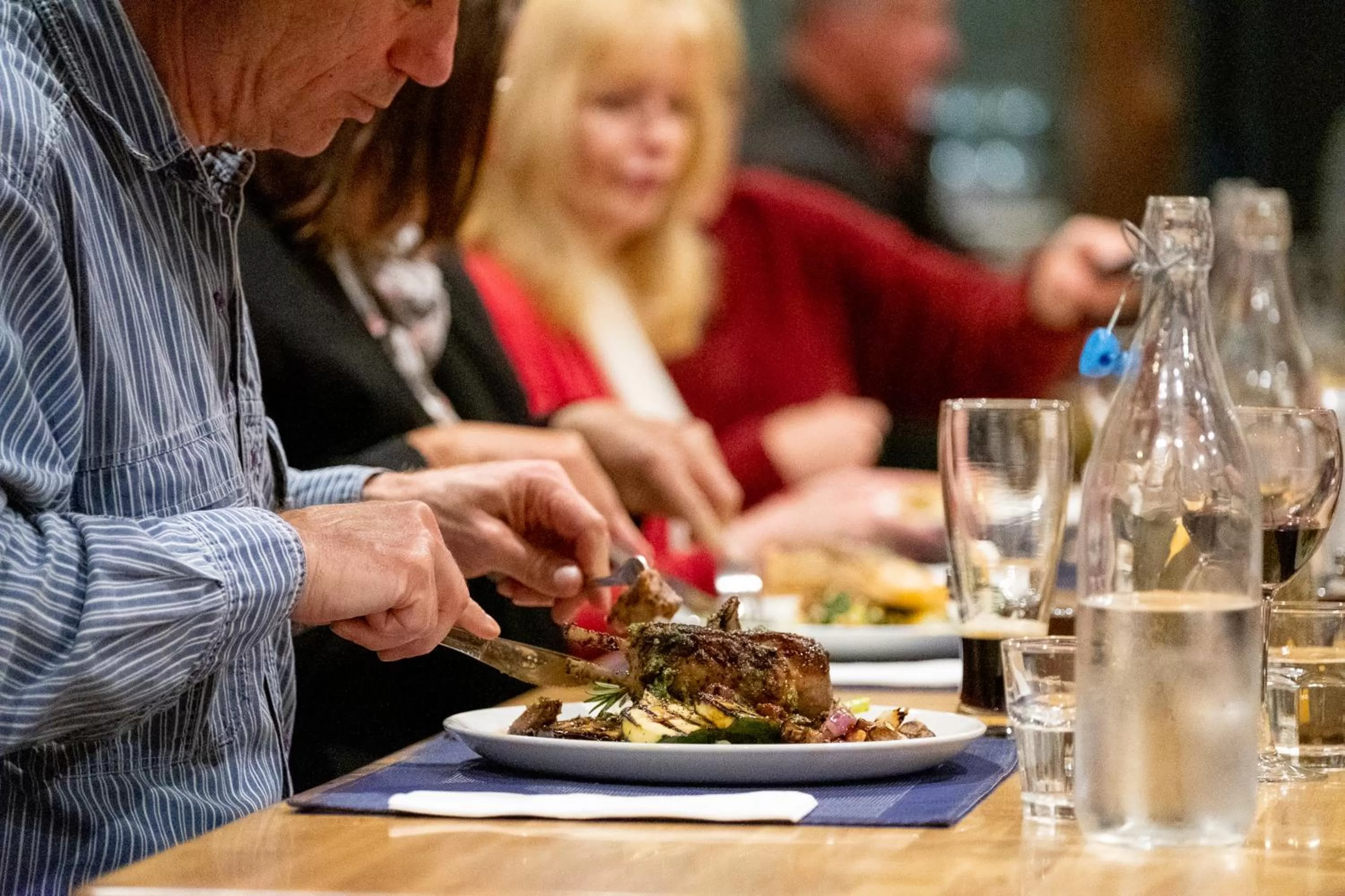 Dinner in New England Motor Lodge