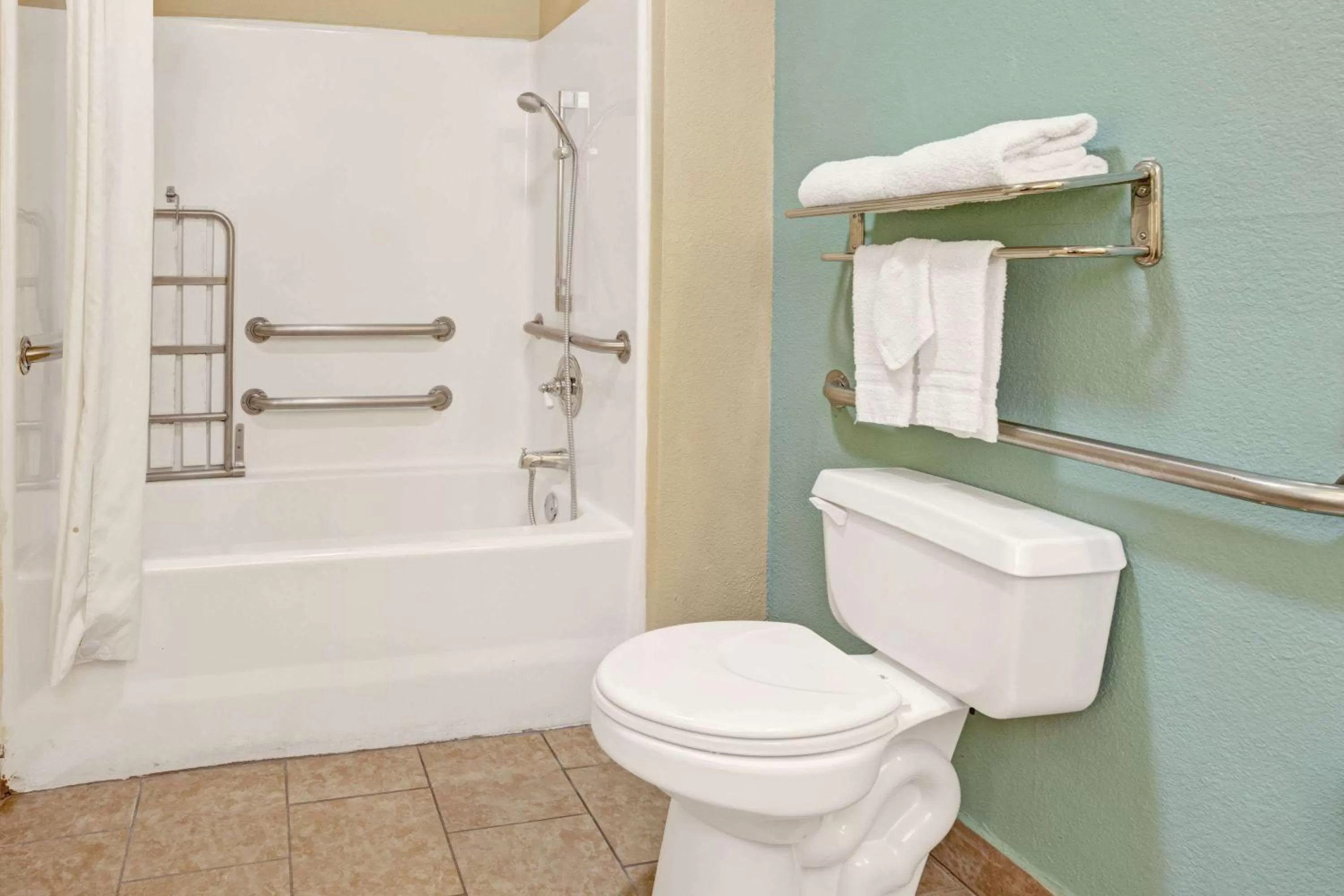 Bathroom in Super 8 Dallas East Near Fair Park Downtown