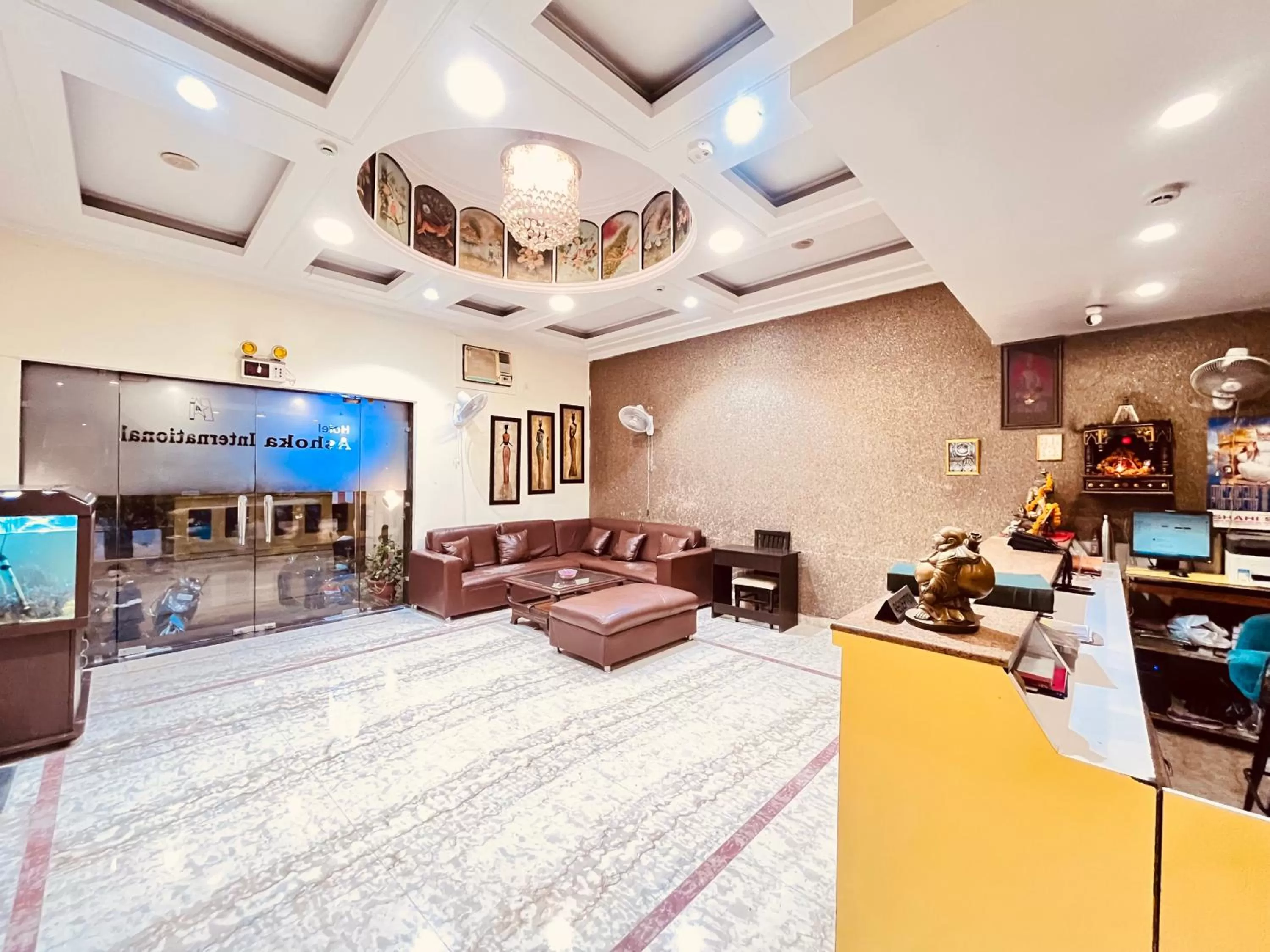 Lobby or reception in Ashoka Hotel Karol Bagh Delhi