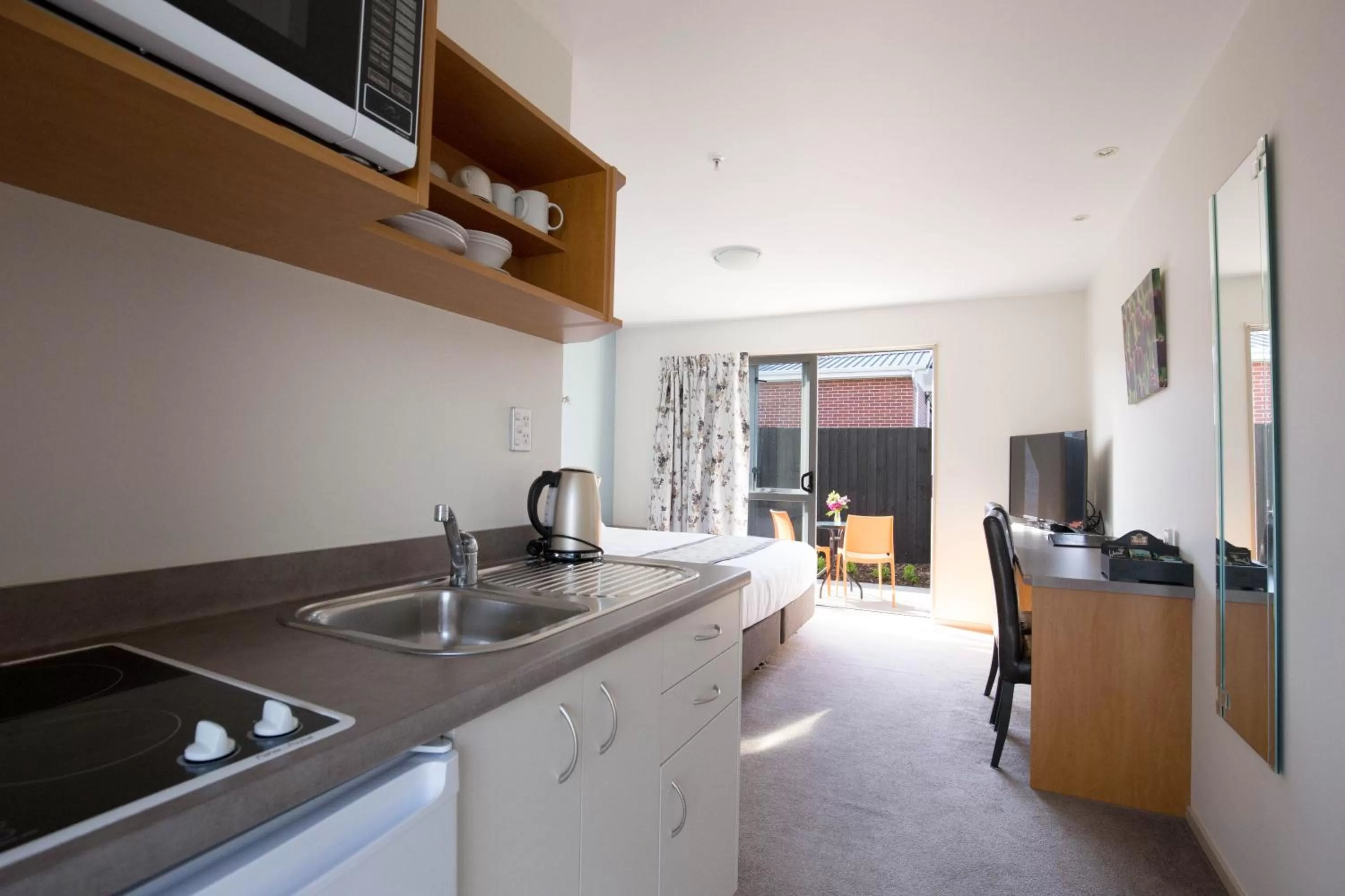 Patio in Riccarton Motor Lodge