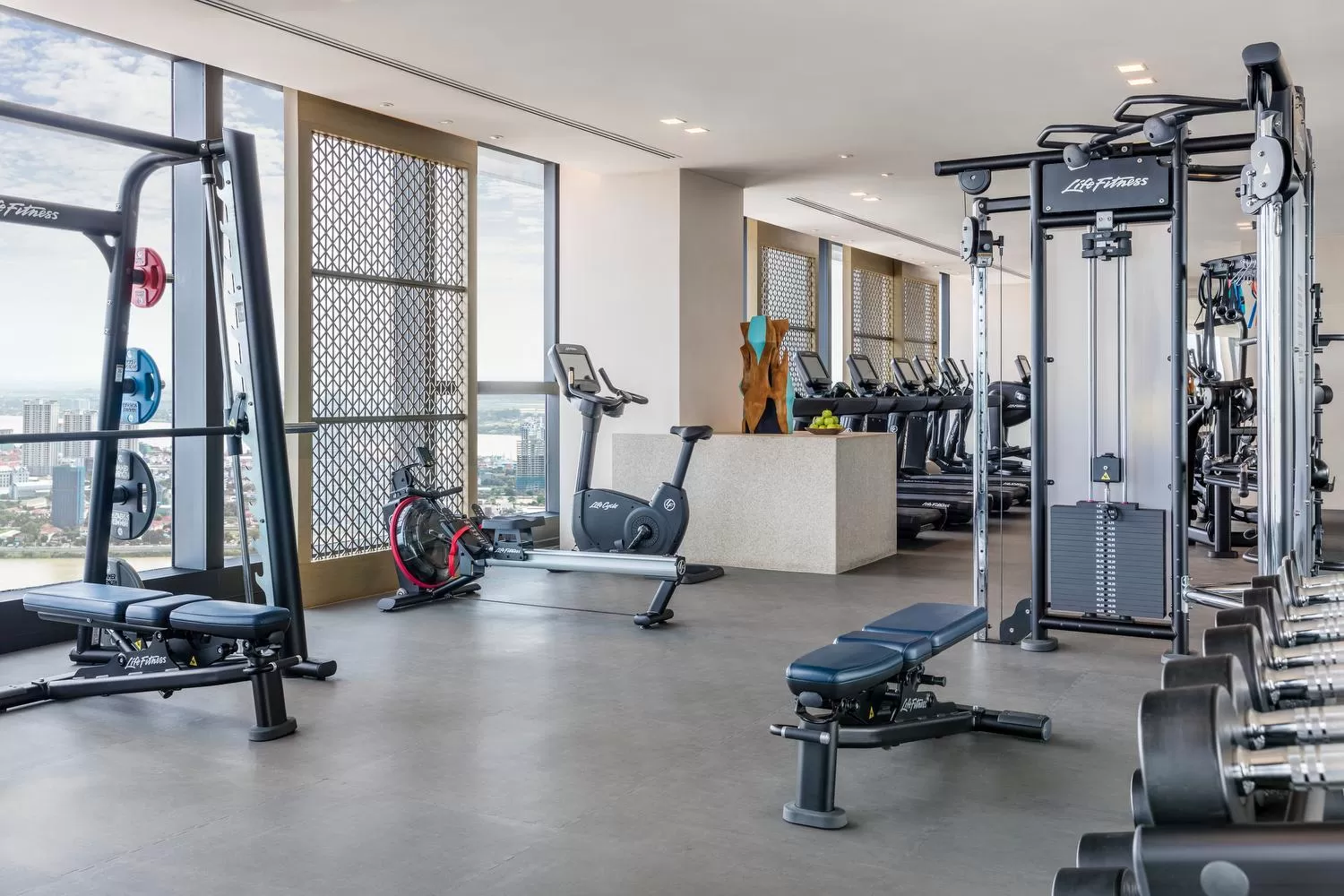 Fitness centre/facilities in Rosewood Phnom Penh