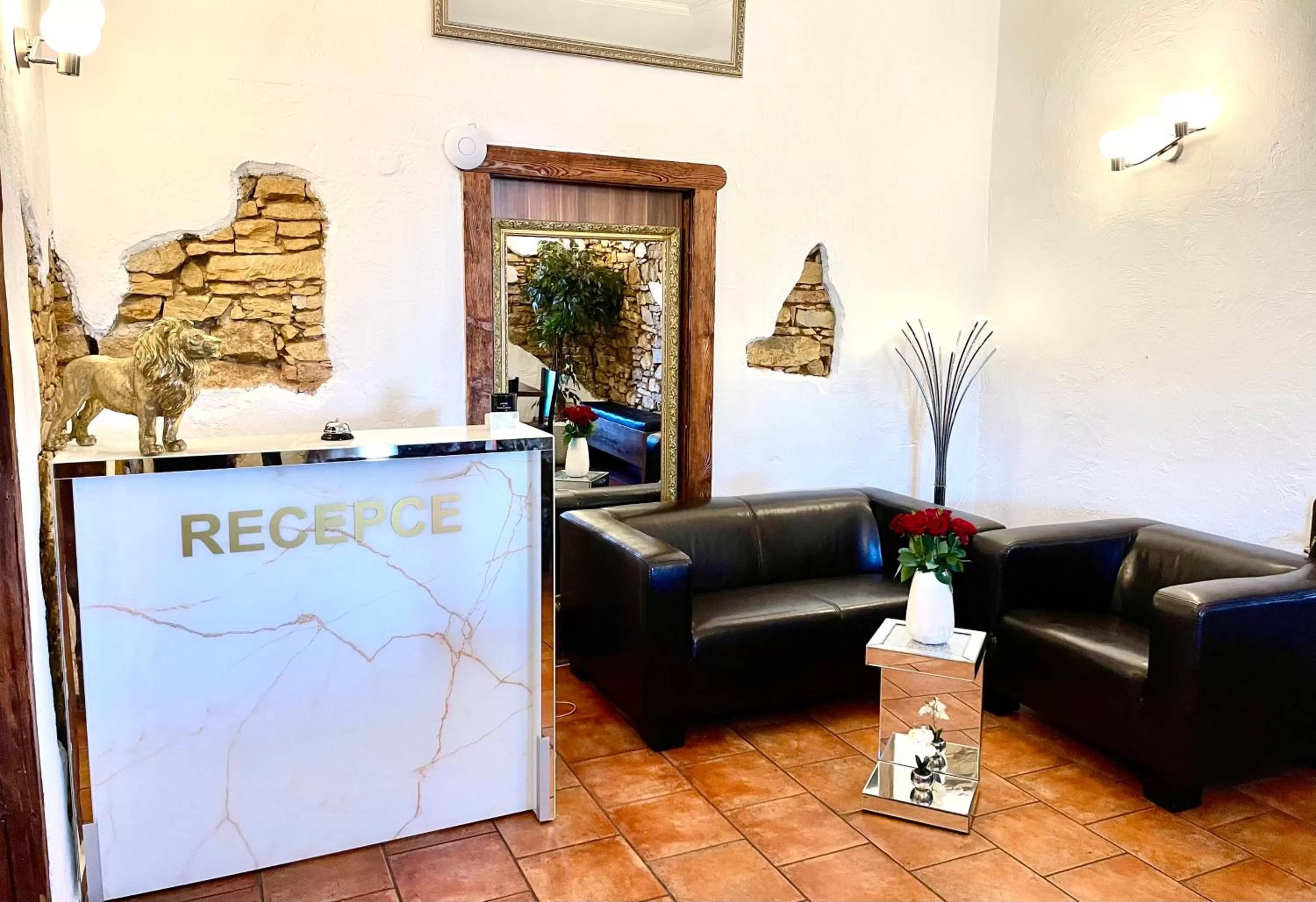 Lobby or reception in Hotel Stará Pošta