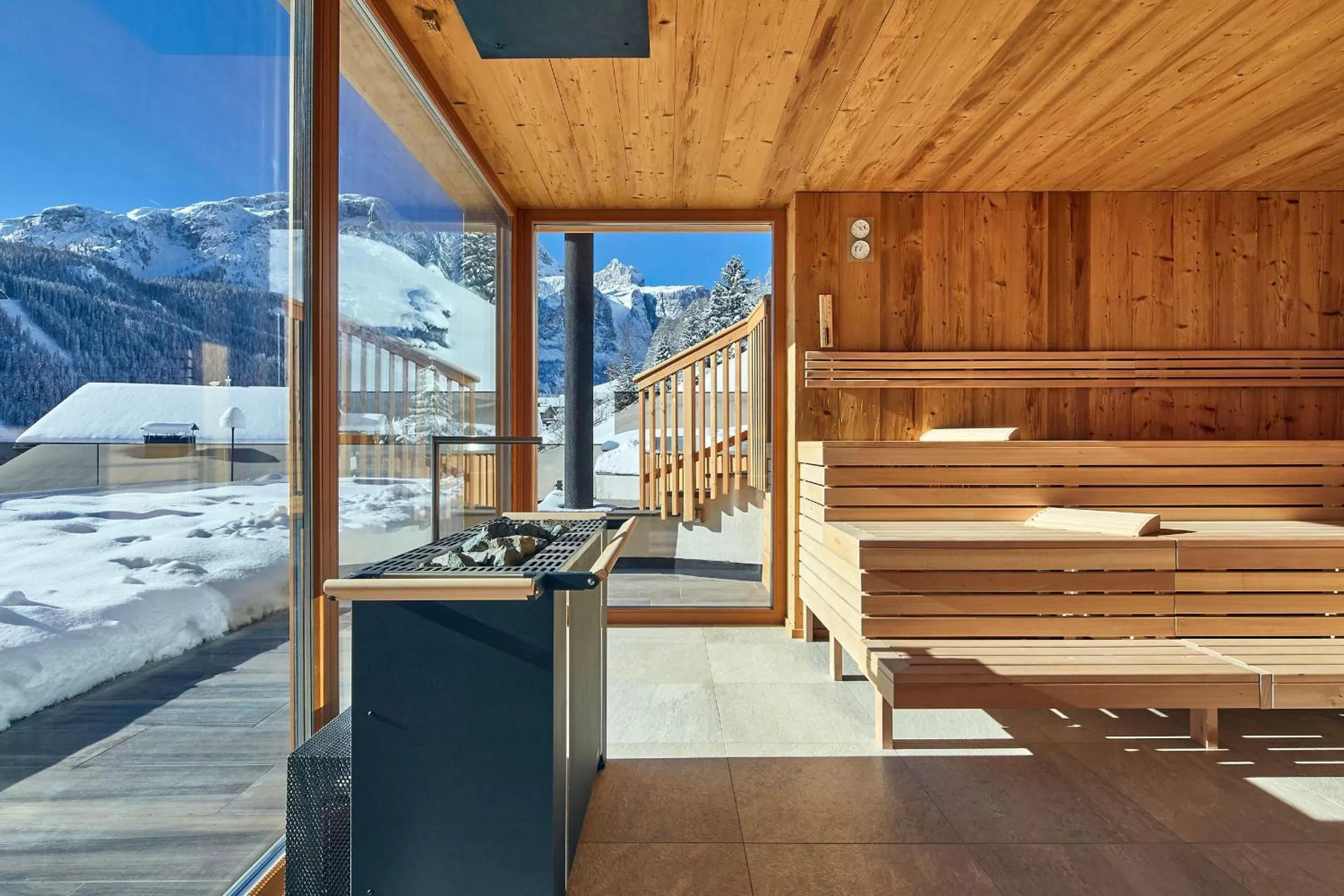 Sauna in Hotel Sassongher