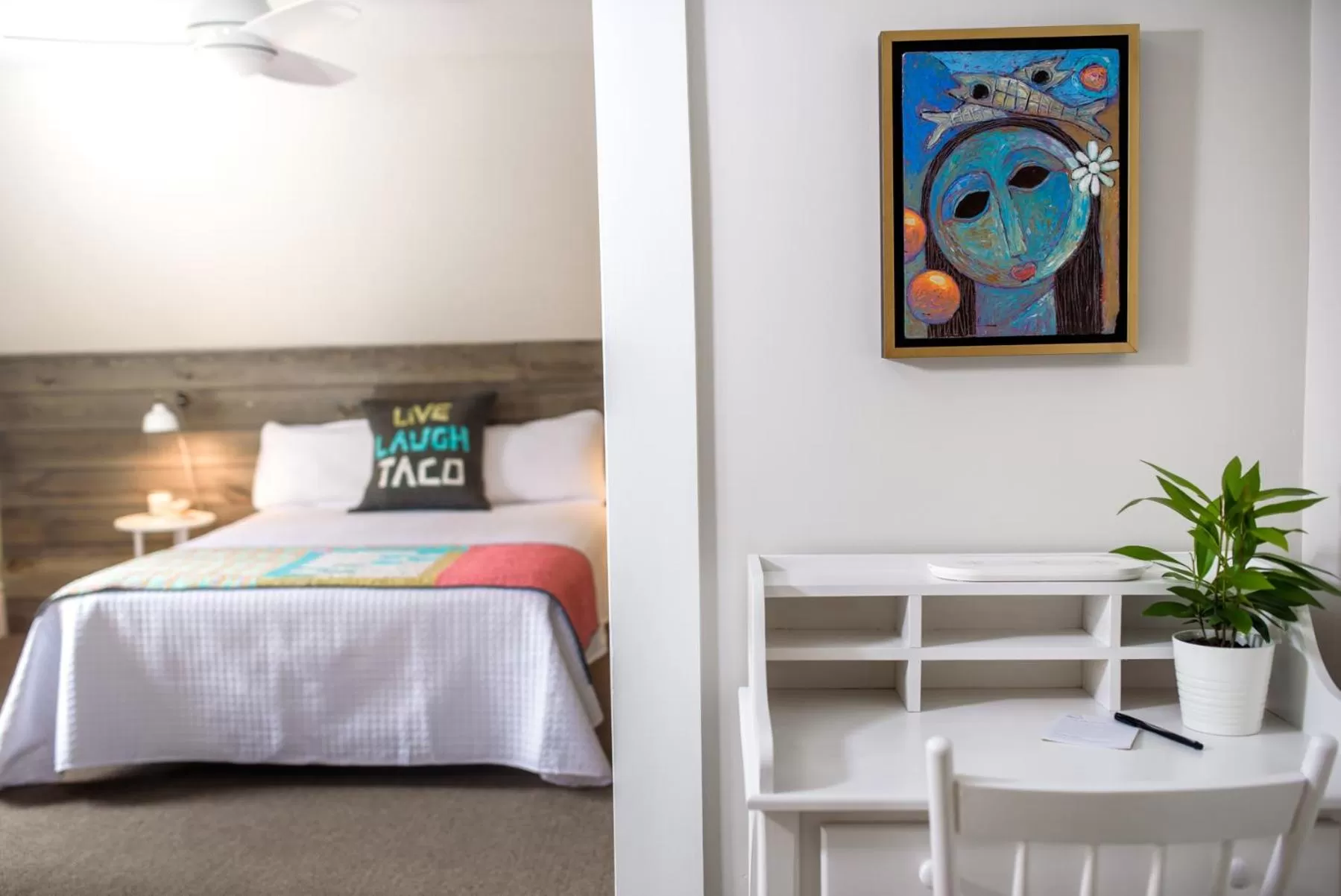 Bed in The Kitch'inn - Boutique Inn and Wine Bar