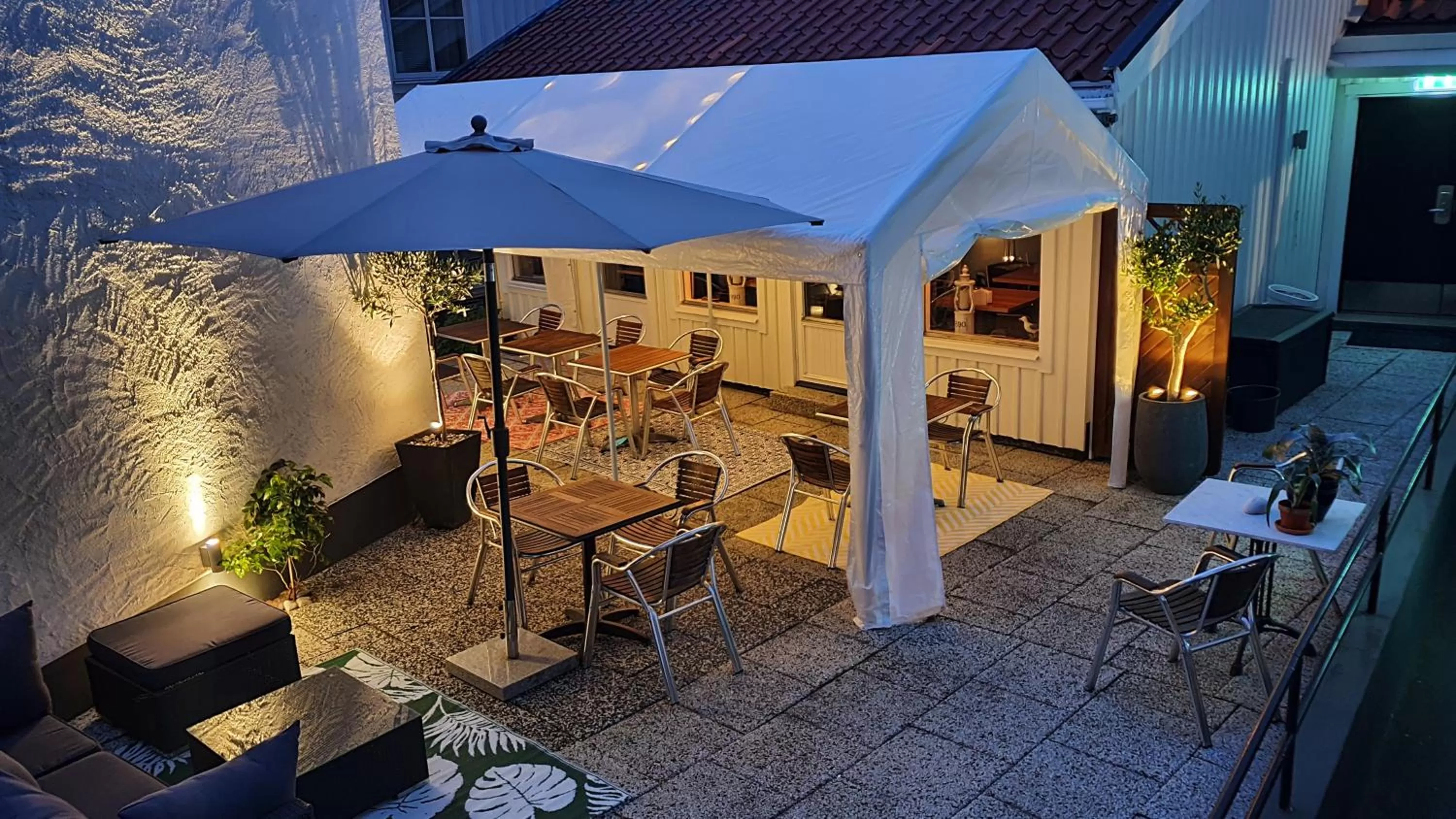 Patio in Best Western Centralhotellet