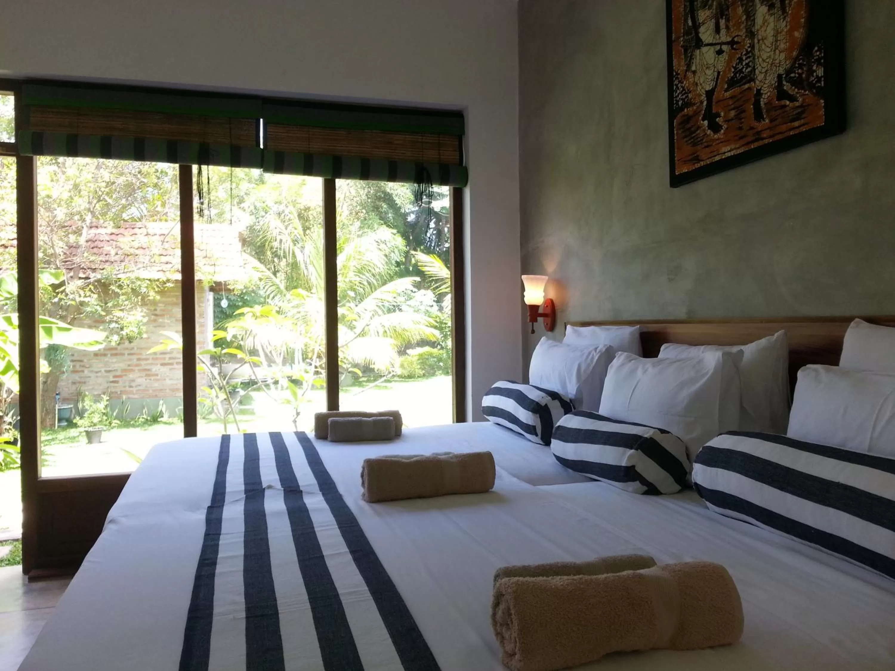 Bed in Green Wood Villa Negombo