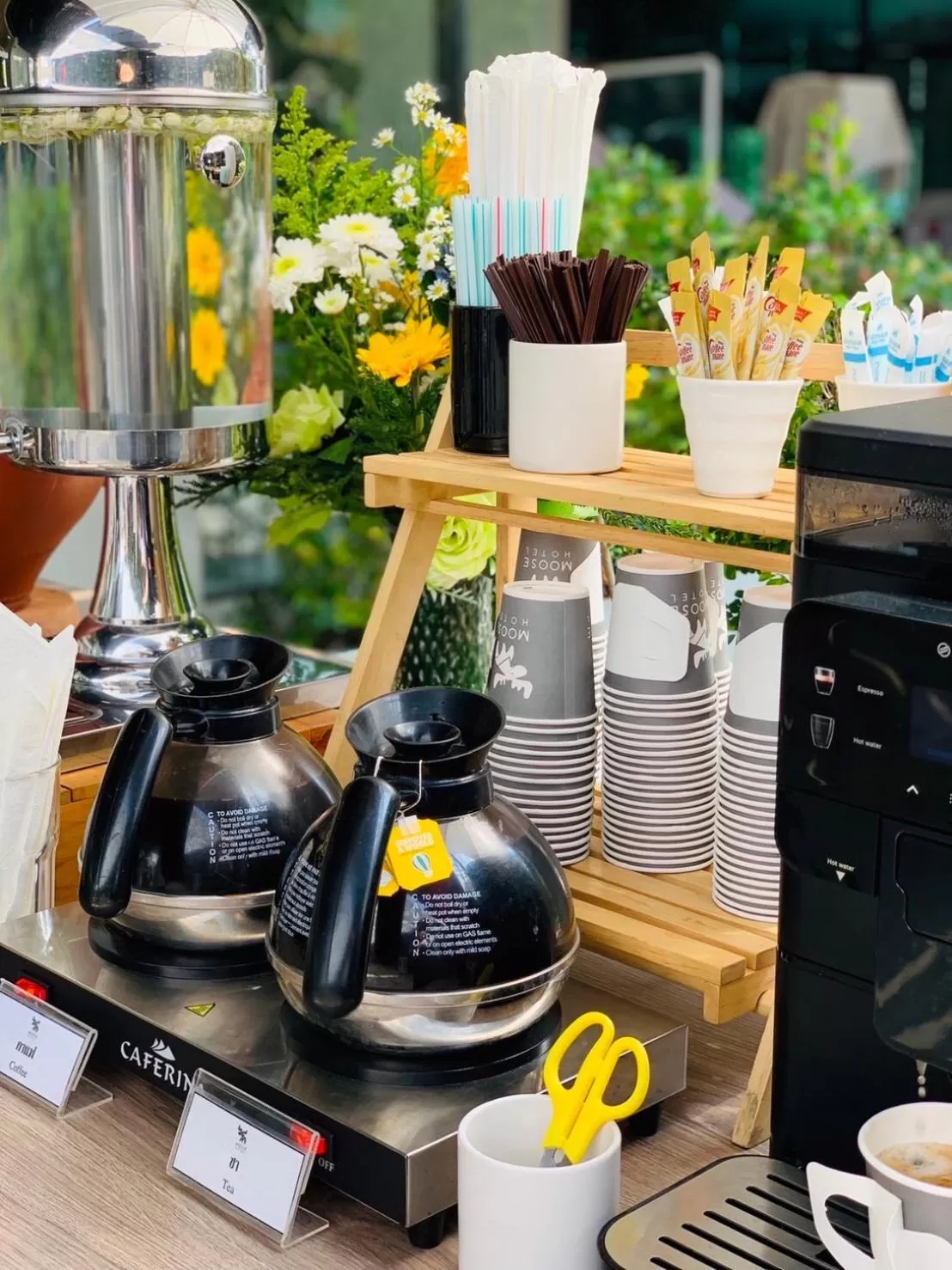 Buffet breakfast in Moose Hotel Chiangmai