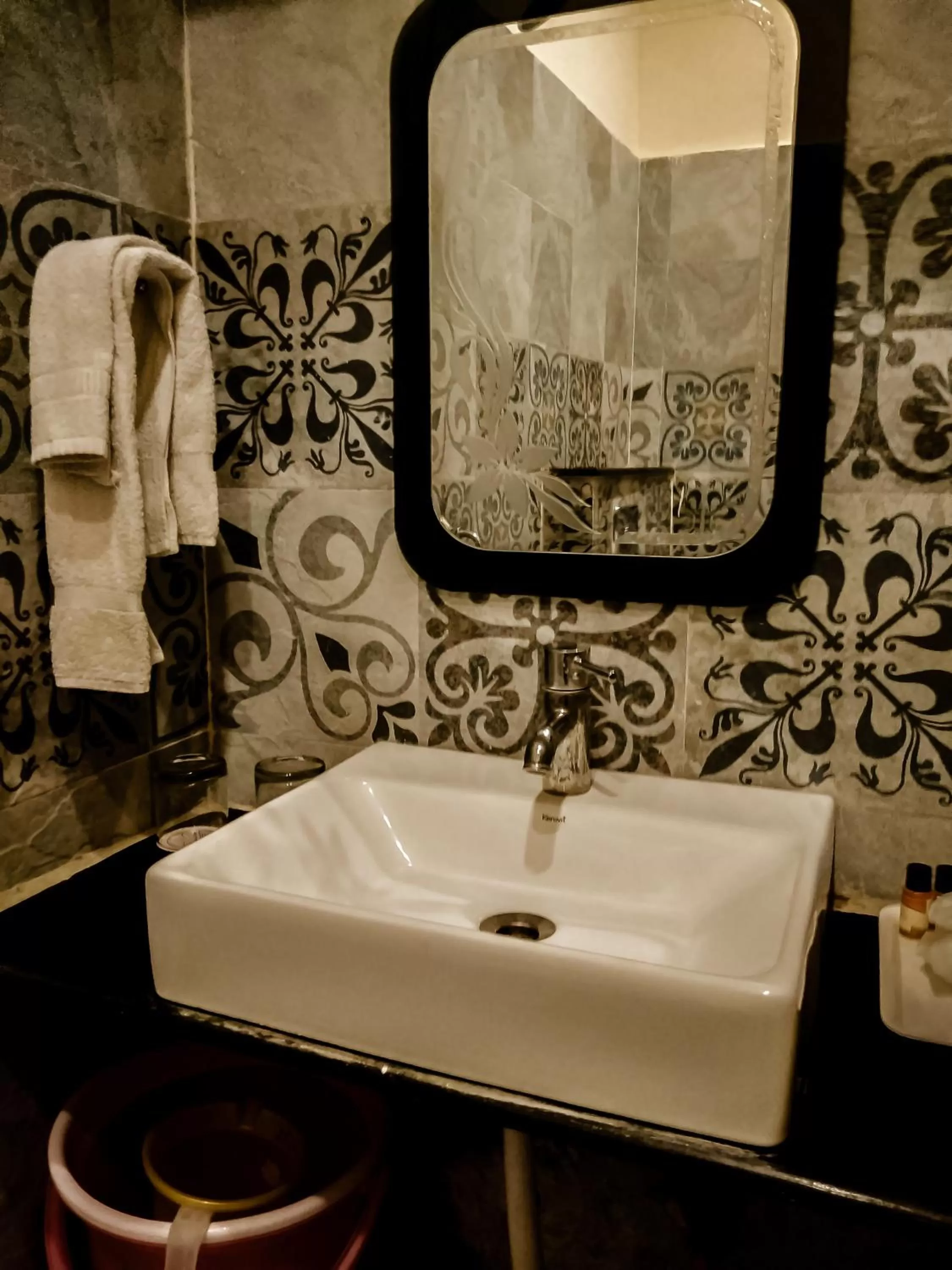 Bathroom in Dwivedi Hotels Sri Omkar Palace