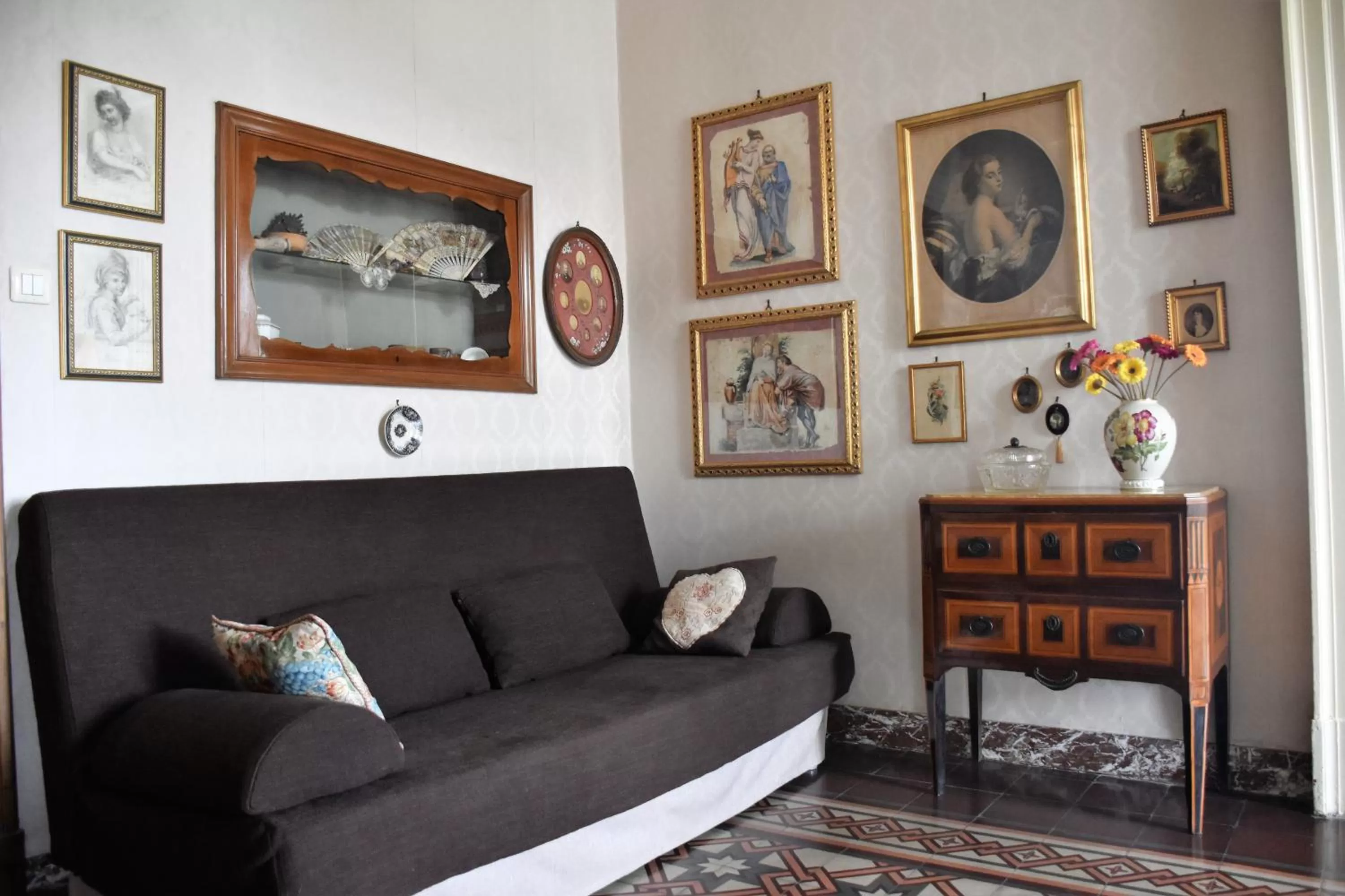 Living room in B&B al Teatro Massimo
