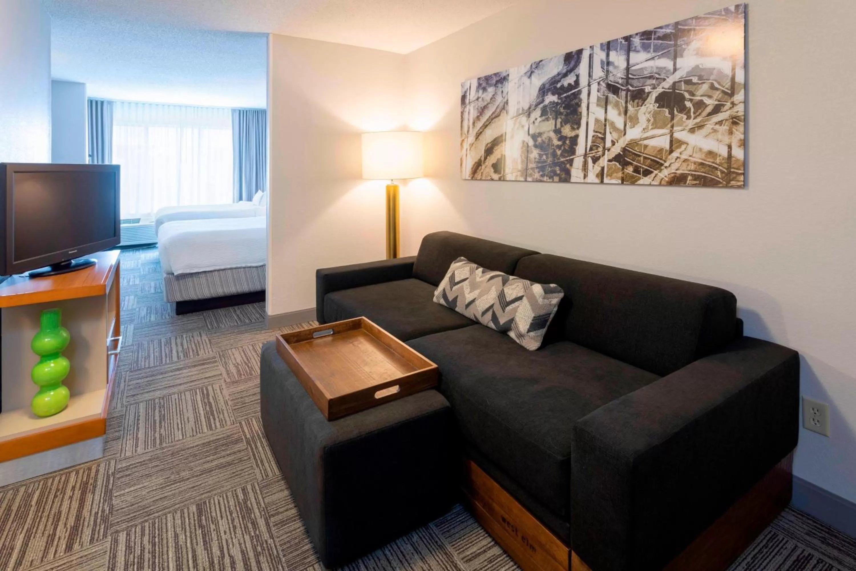Photo of the whole room, Bed in SpringHill Suites Rochester Mayo Clinic Area / Saint Marys