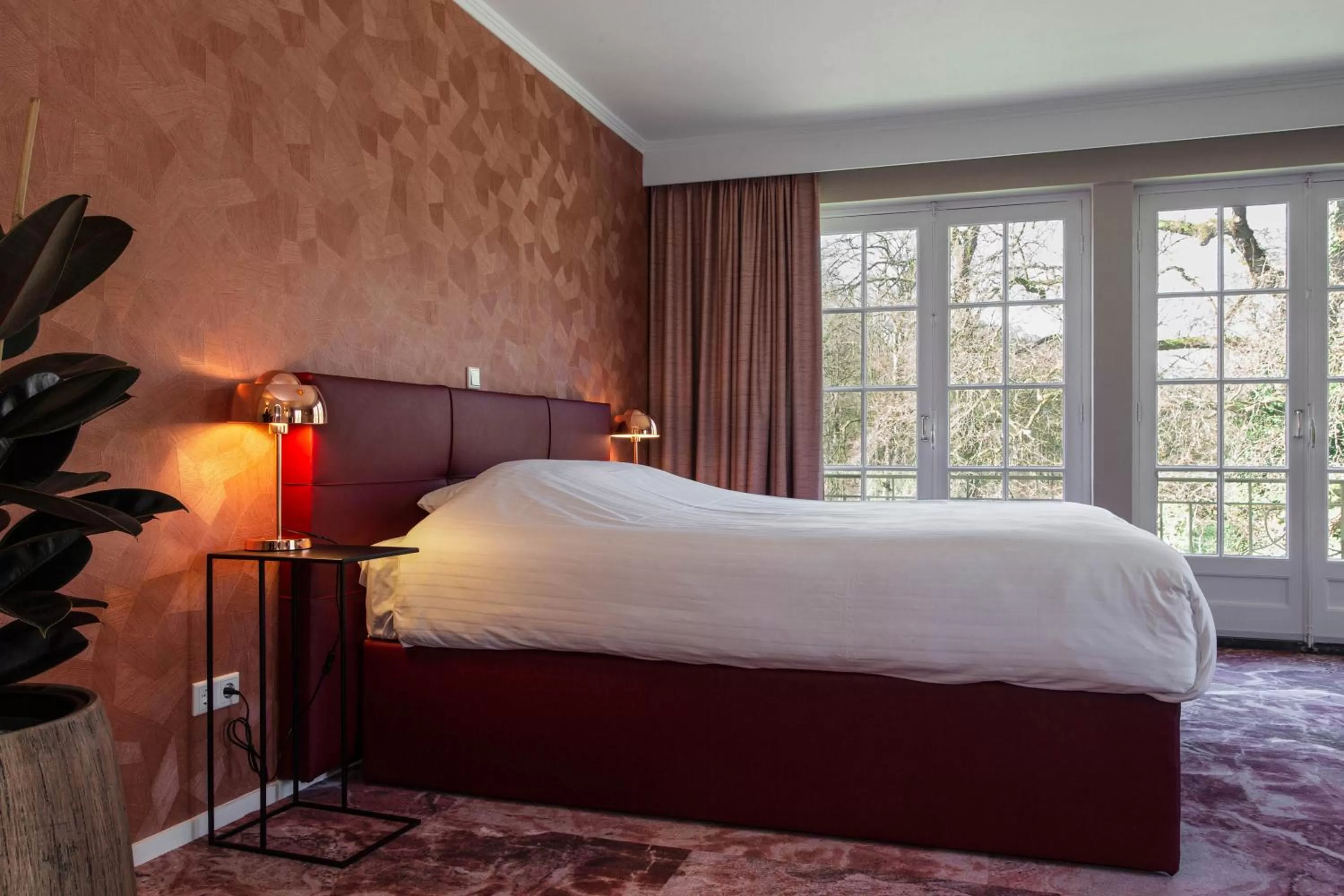 Bedroom, Bed in Landgoed Groot Warnsborn