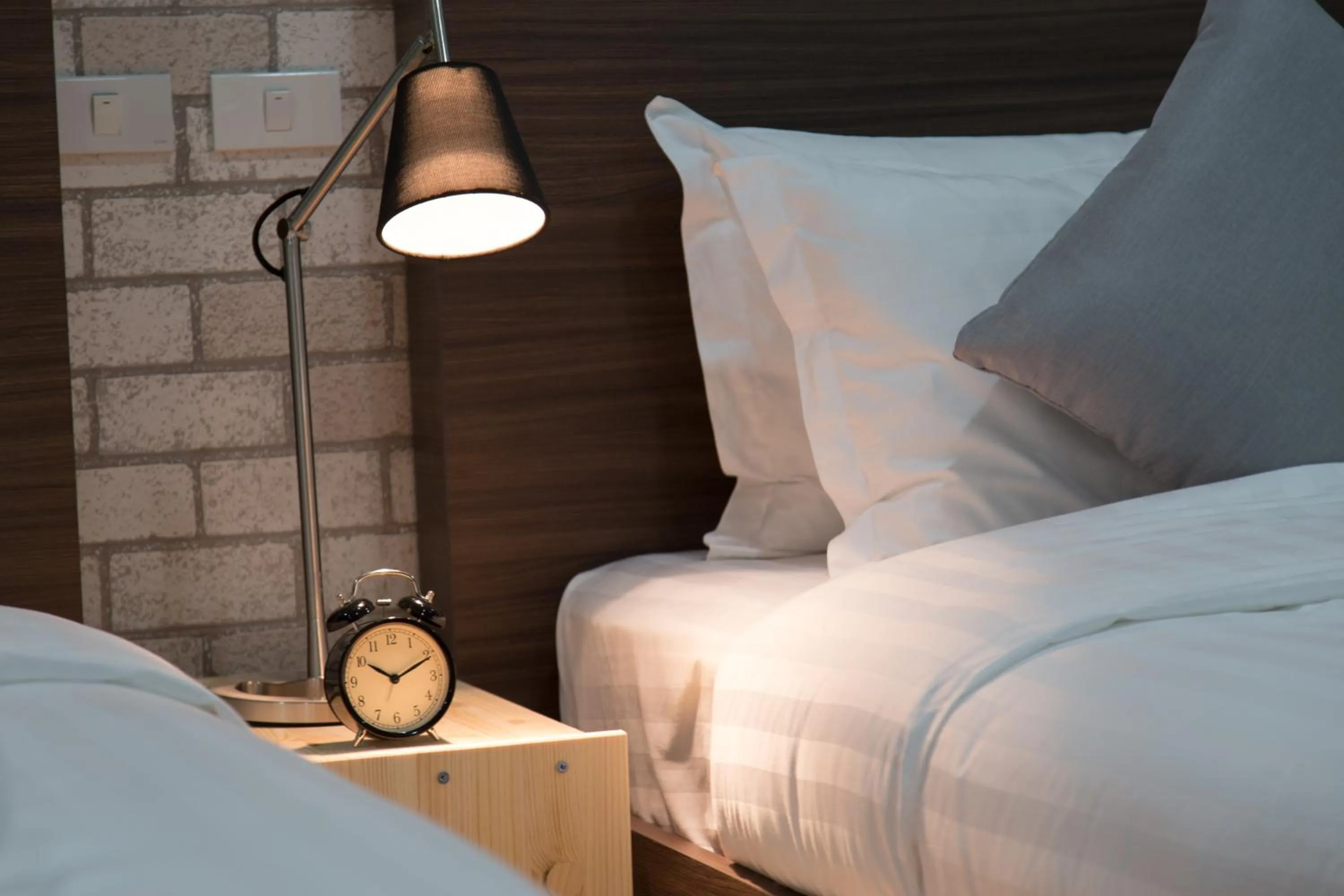 Decorative detail, Bed in Q Space Residence