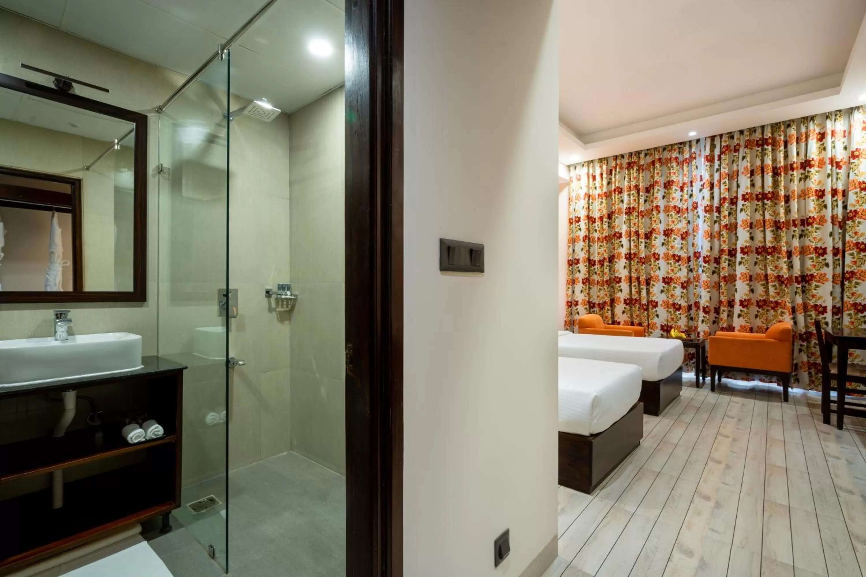 Bathroom, Bed in The Orchid Shimla