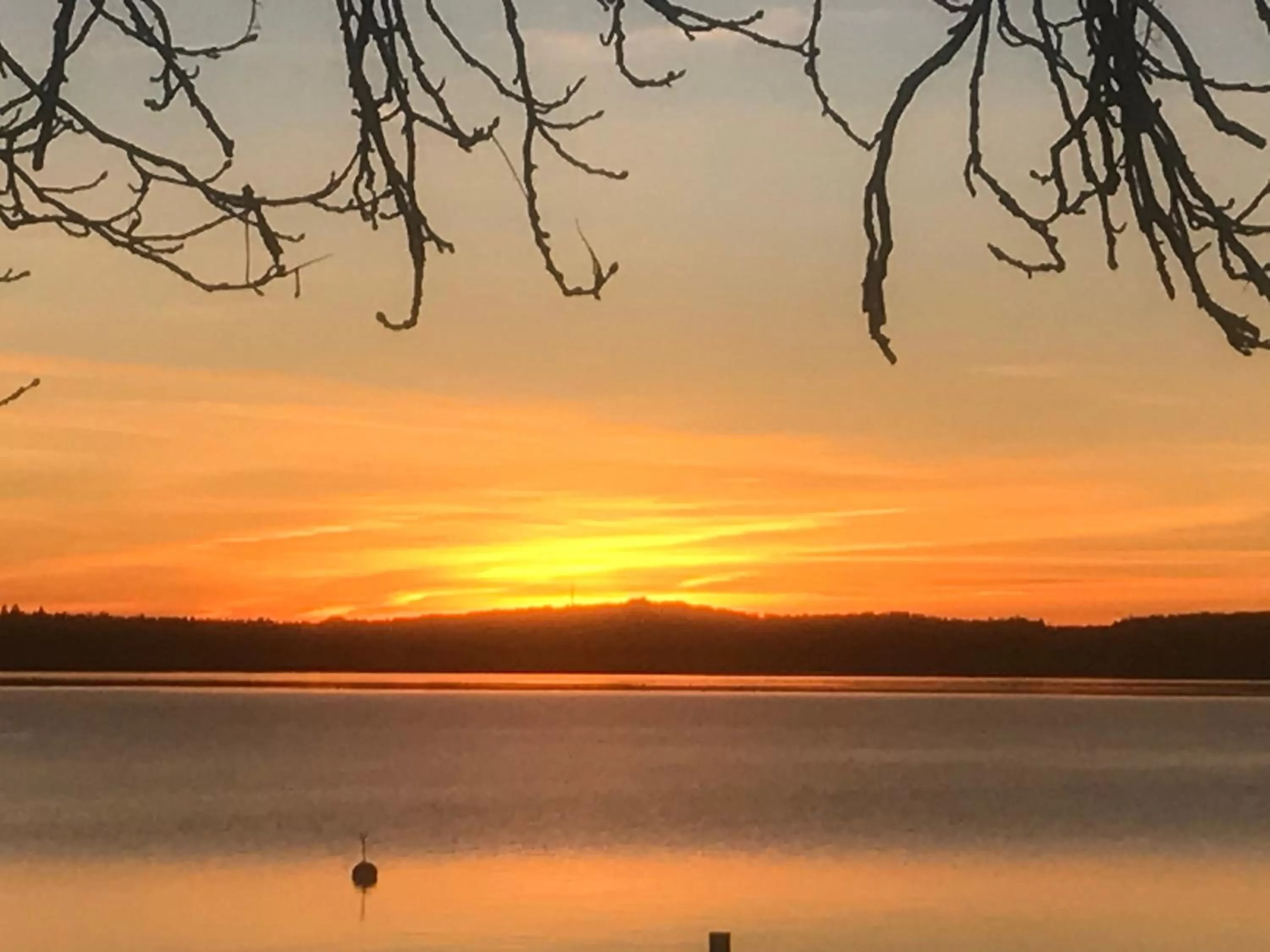 Sunset in Bed and Breakfast Bavaria München