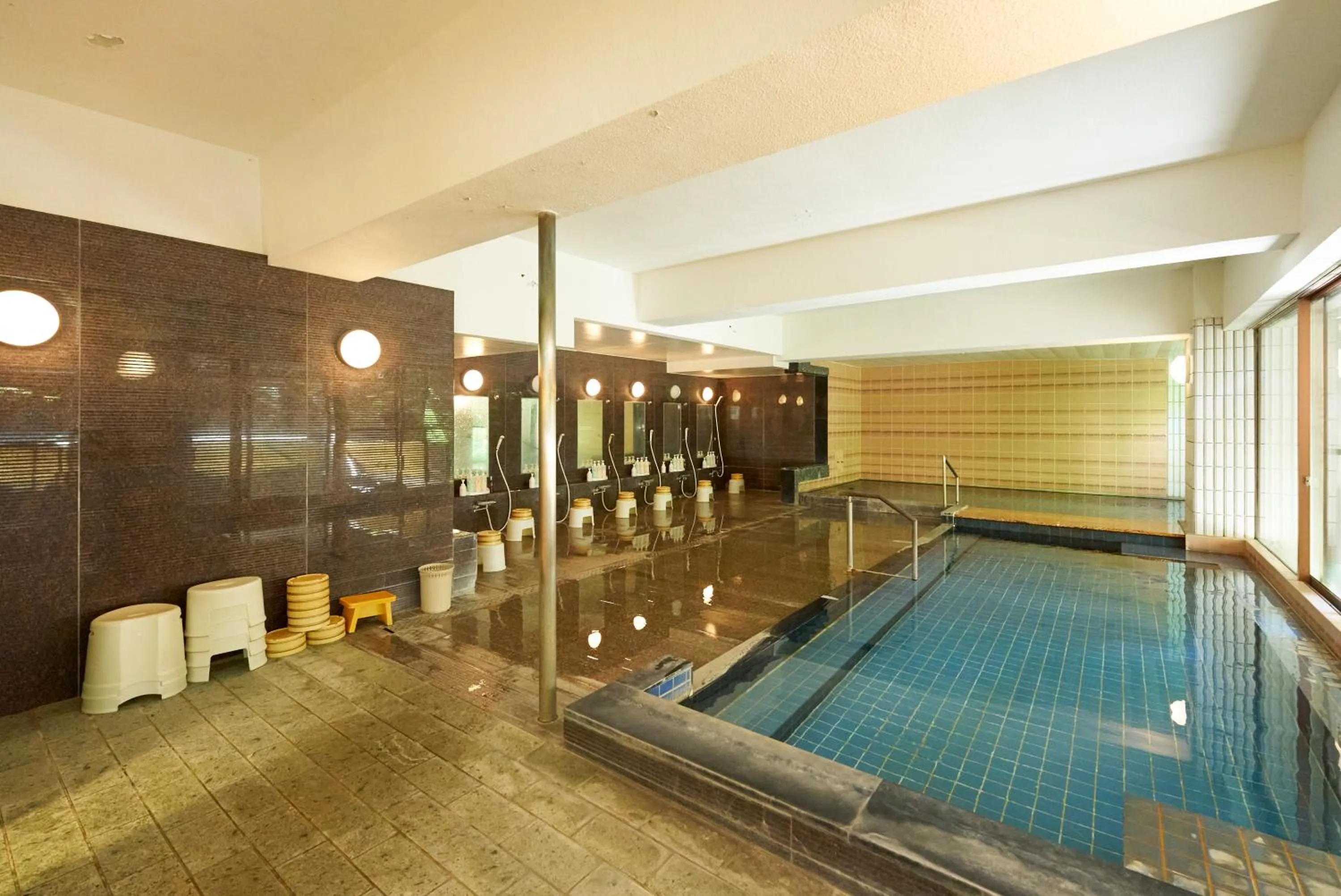 Hot Spring Bath, Swimming Pool in Hakone Yumoto Hotel