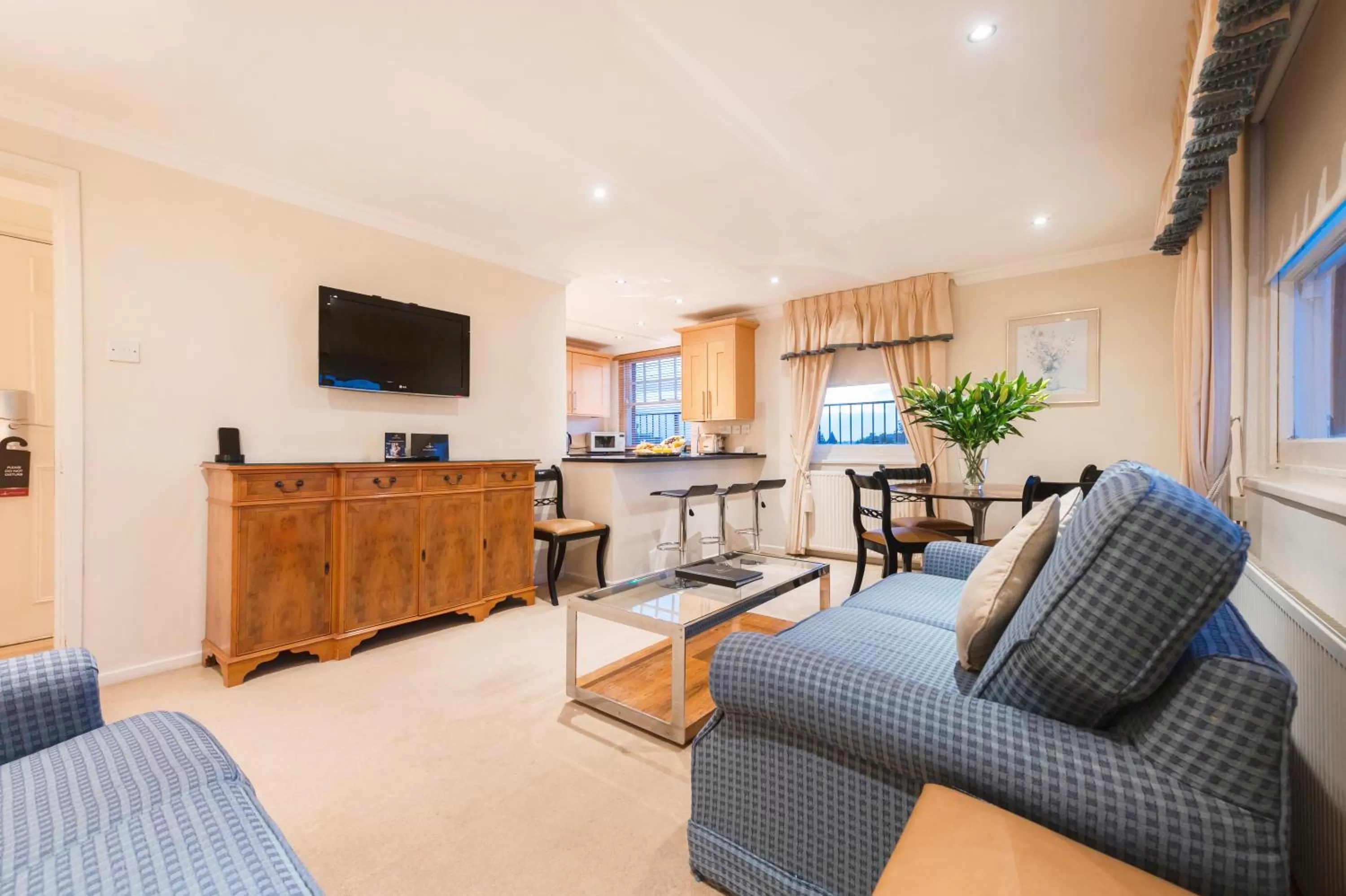 Living room in No1 The Mansions By Mansley