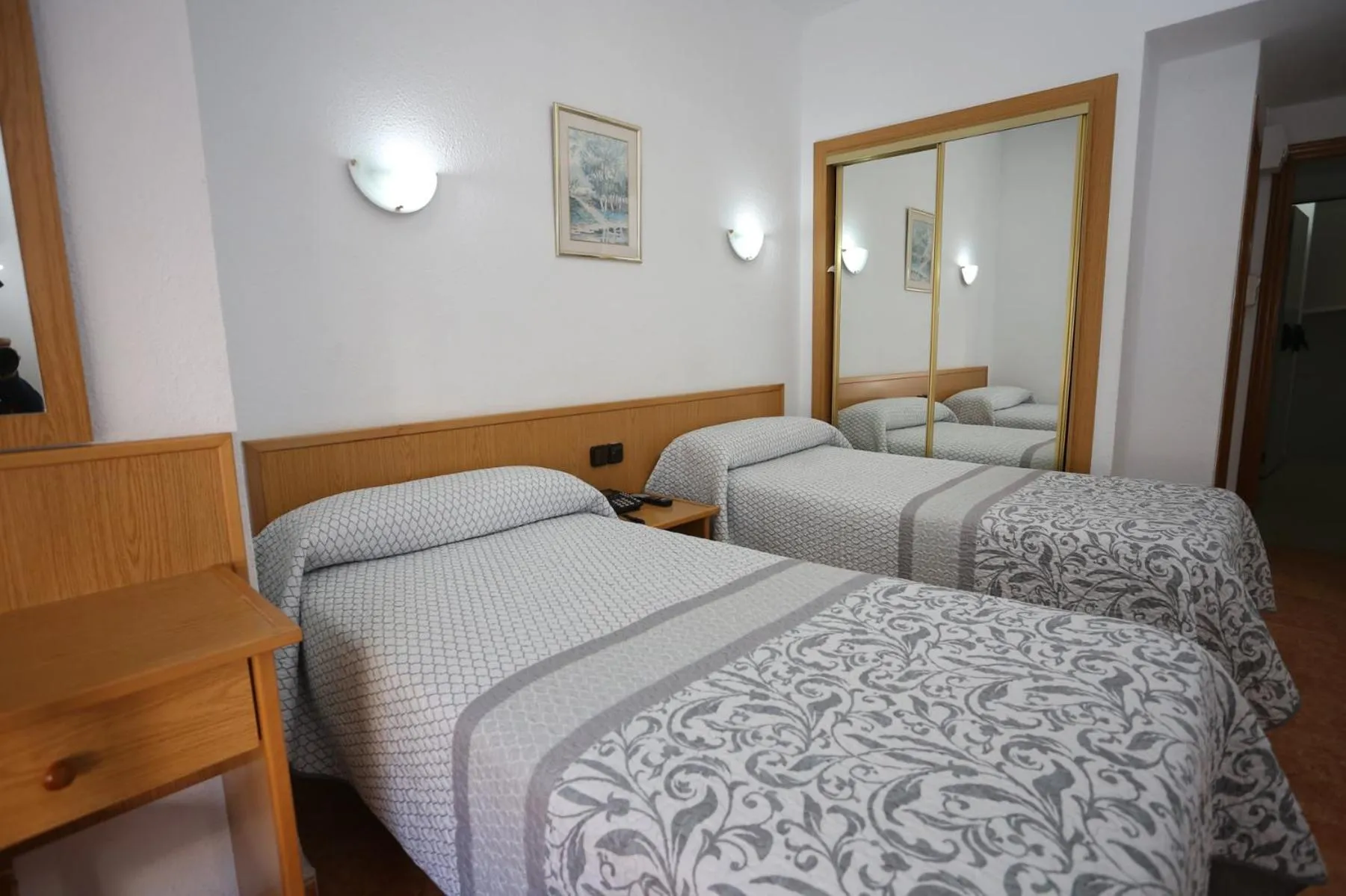 Bed in Hotel Cervantes