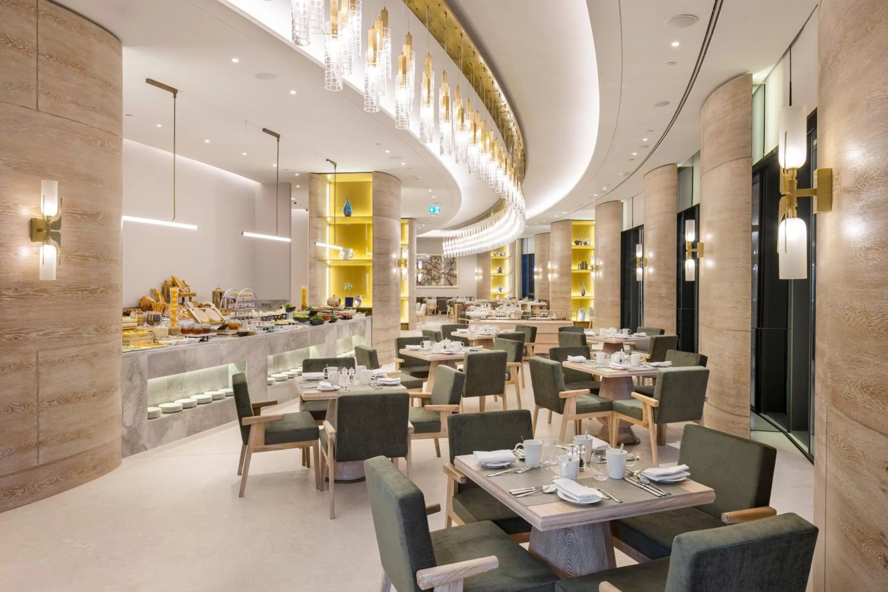 Buffet breakfast in Hyatt Regency Izmir IstinyePark