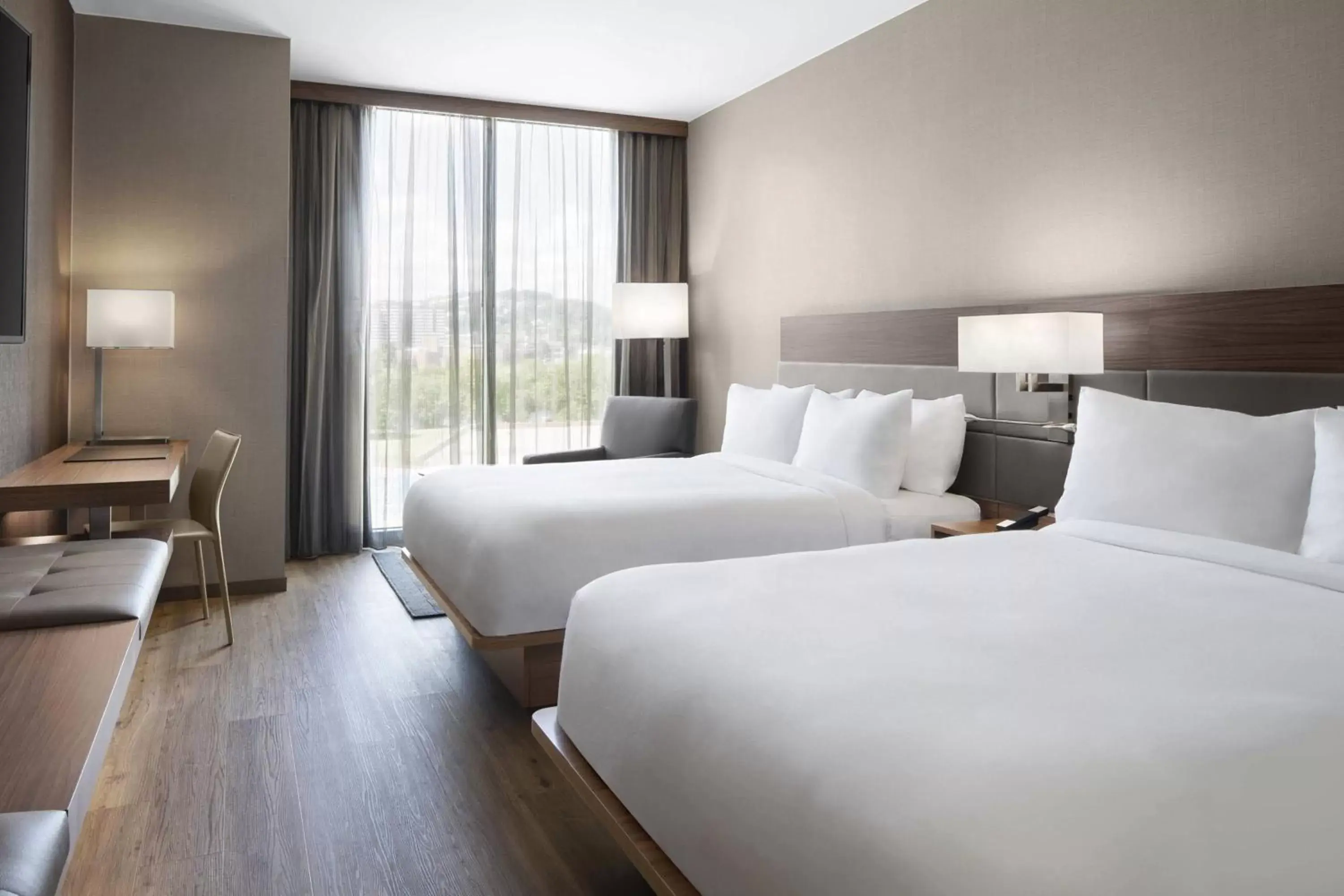 Queen Room with Two Queen Beds in AC Hotel by Marriott Charlotte Ballantyne Queen Room with Two Queen Beds in AC Hotel by Marriott Charlotte Ballantyne