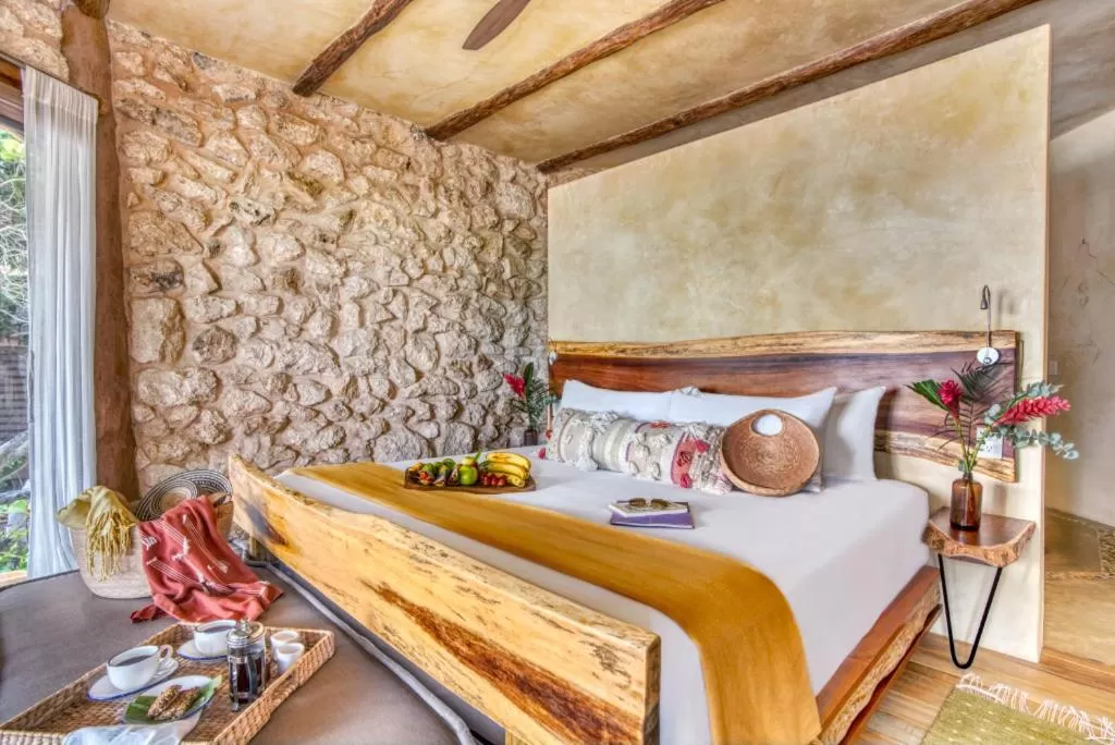 Bed in Alaya Tulum by Ahau Collection