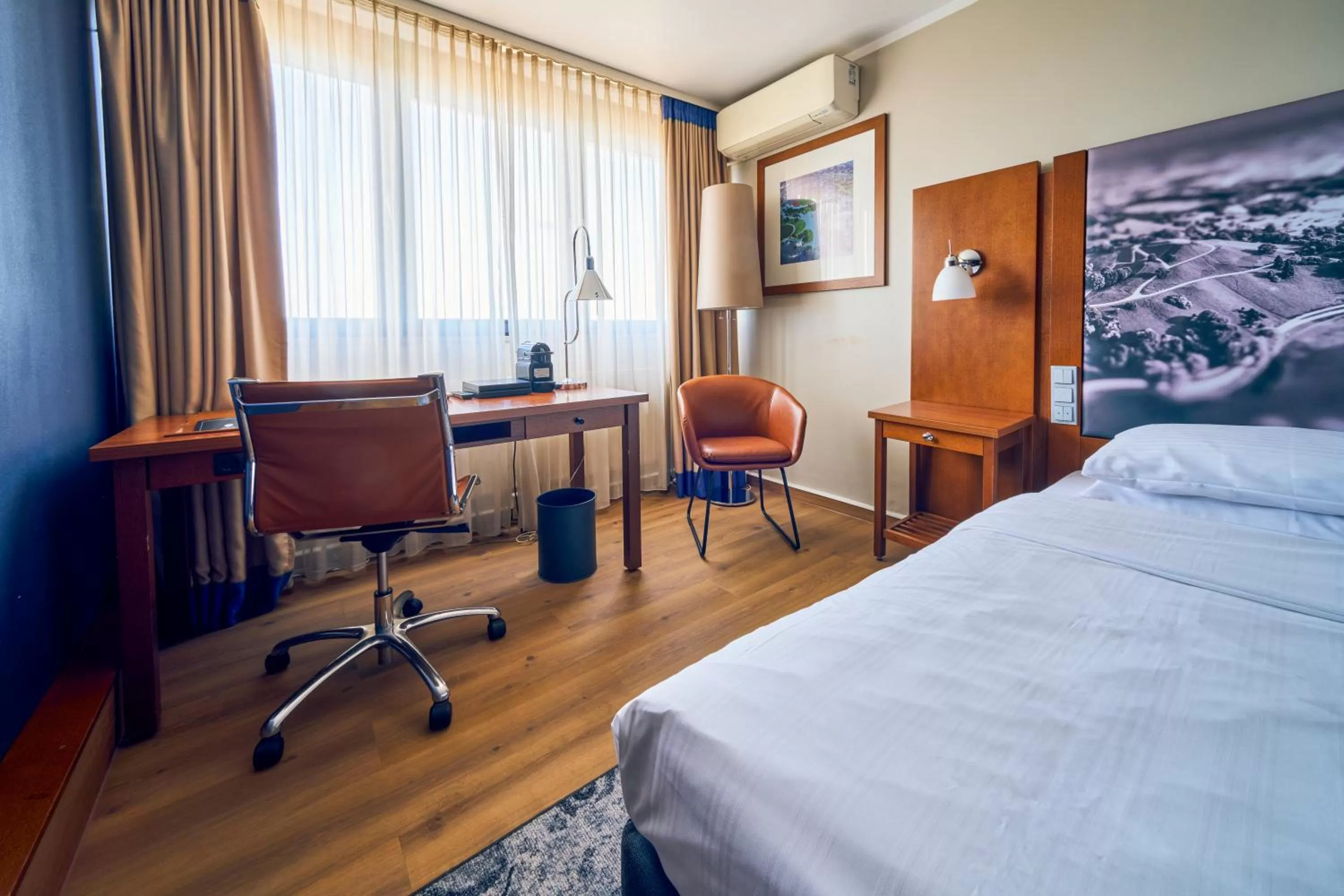 Bed in Arthotel Ana im Olympiapark