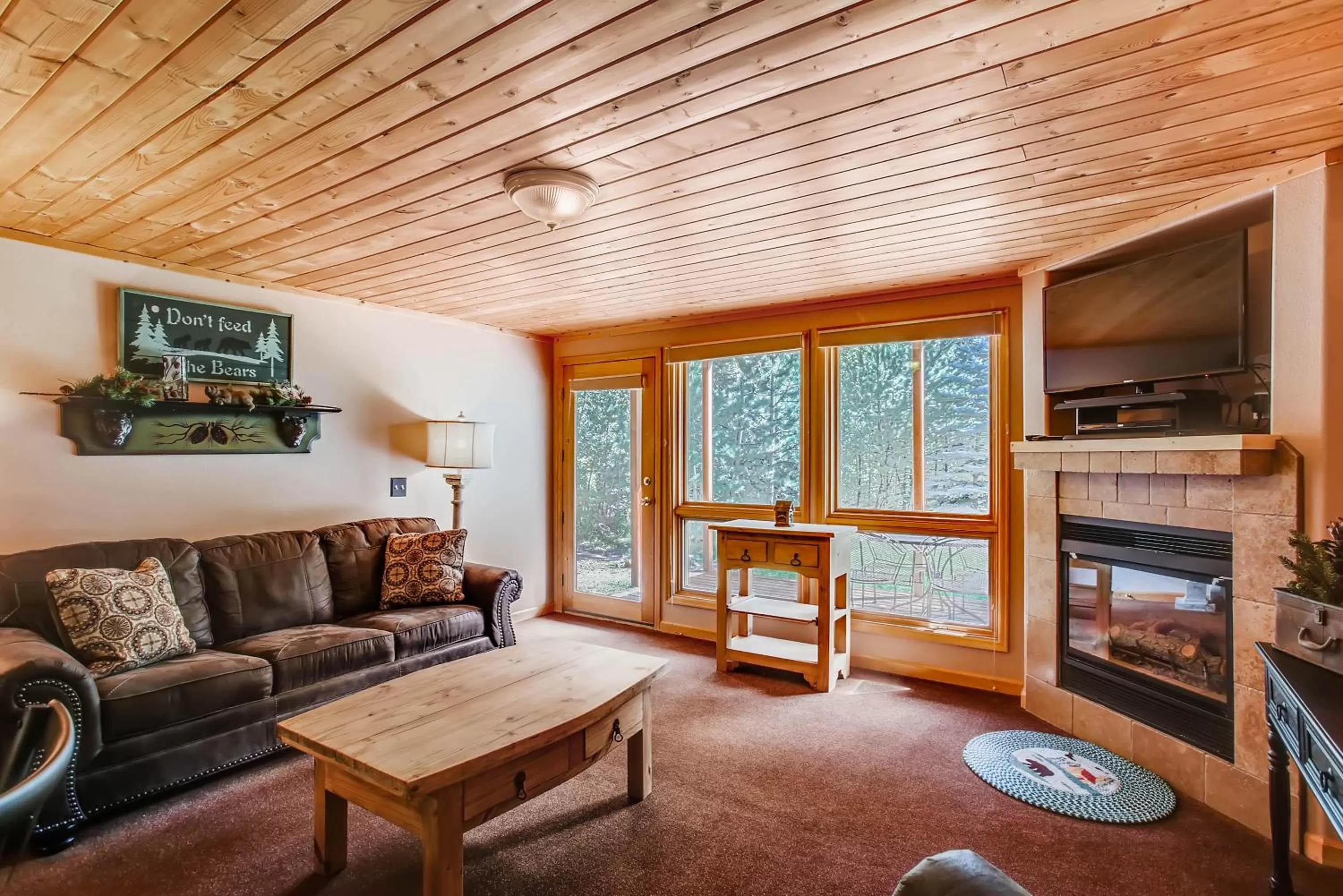 Seating Area in Estes Park Condos
