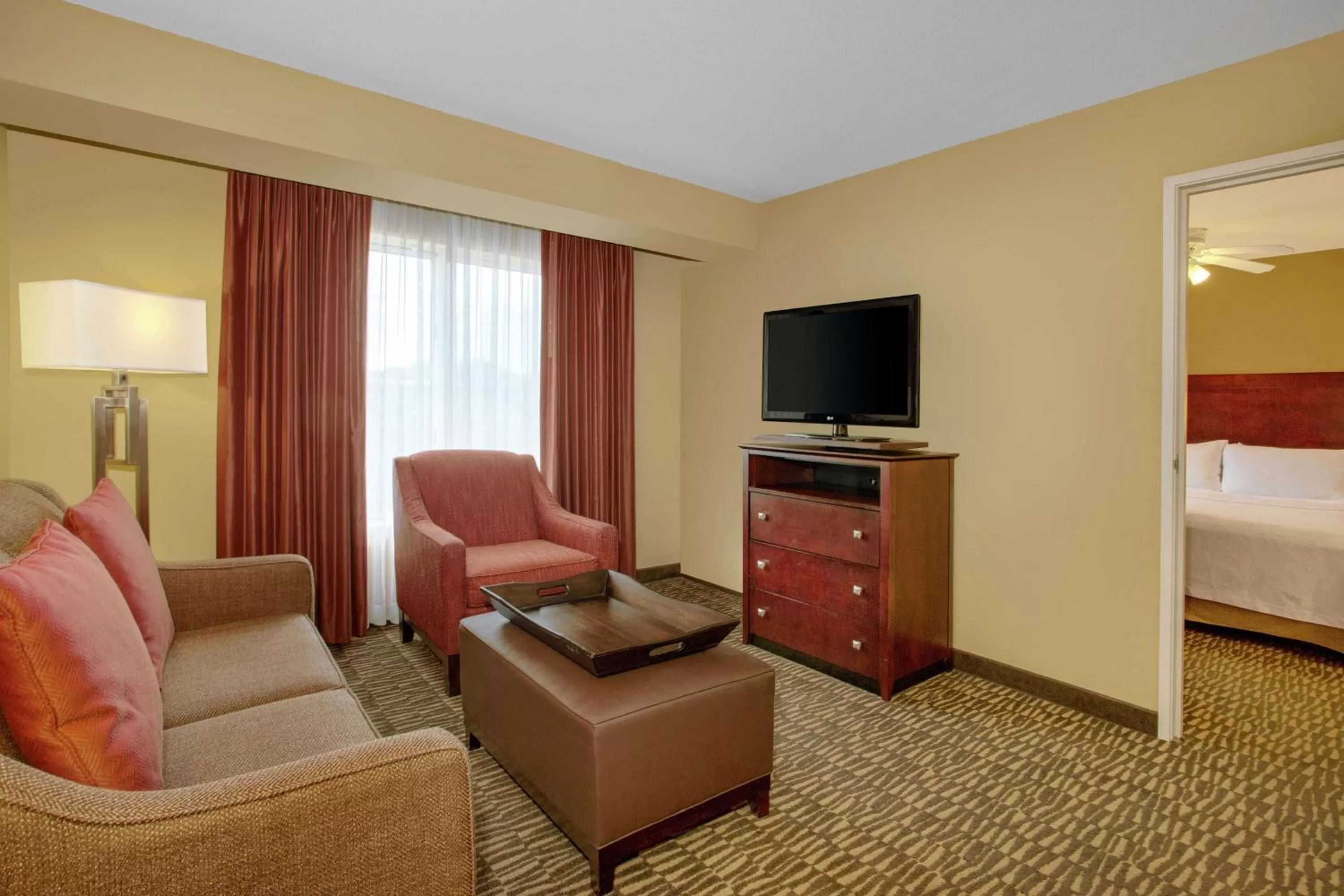 Bedroom, Bed in Homewood Suites by Hilton Tampa-Brandon