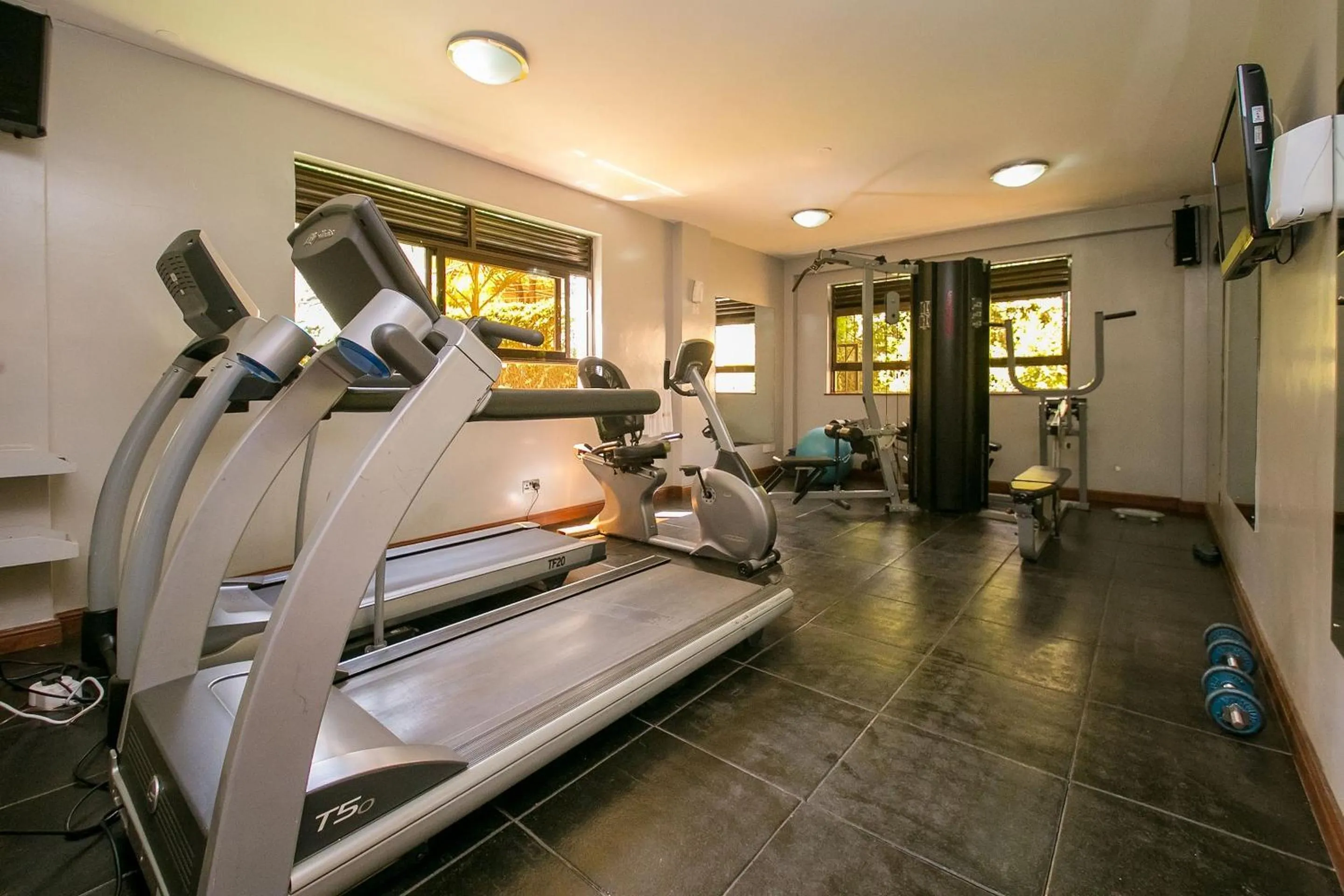 Fitness centre/facilities in Waridi Paradise Hotel and Suites