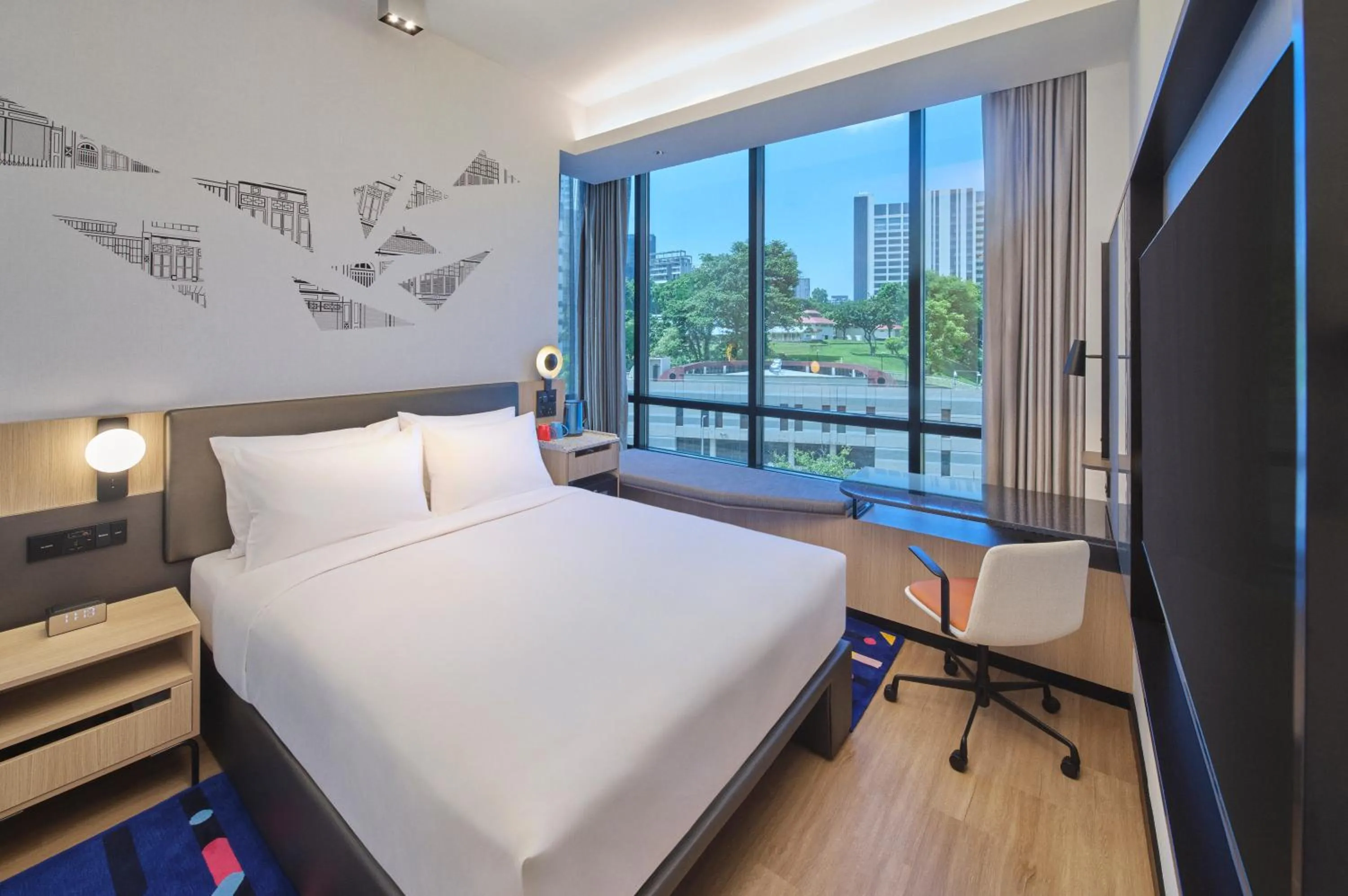 Bed in Aloft Singapore Novena