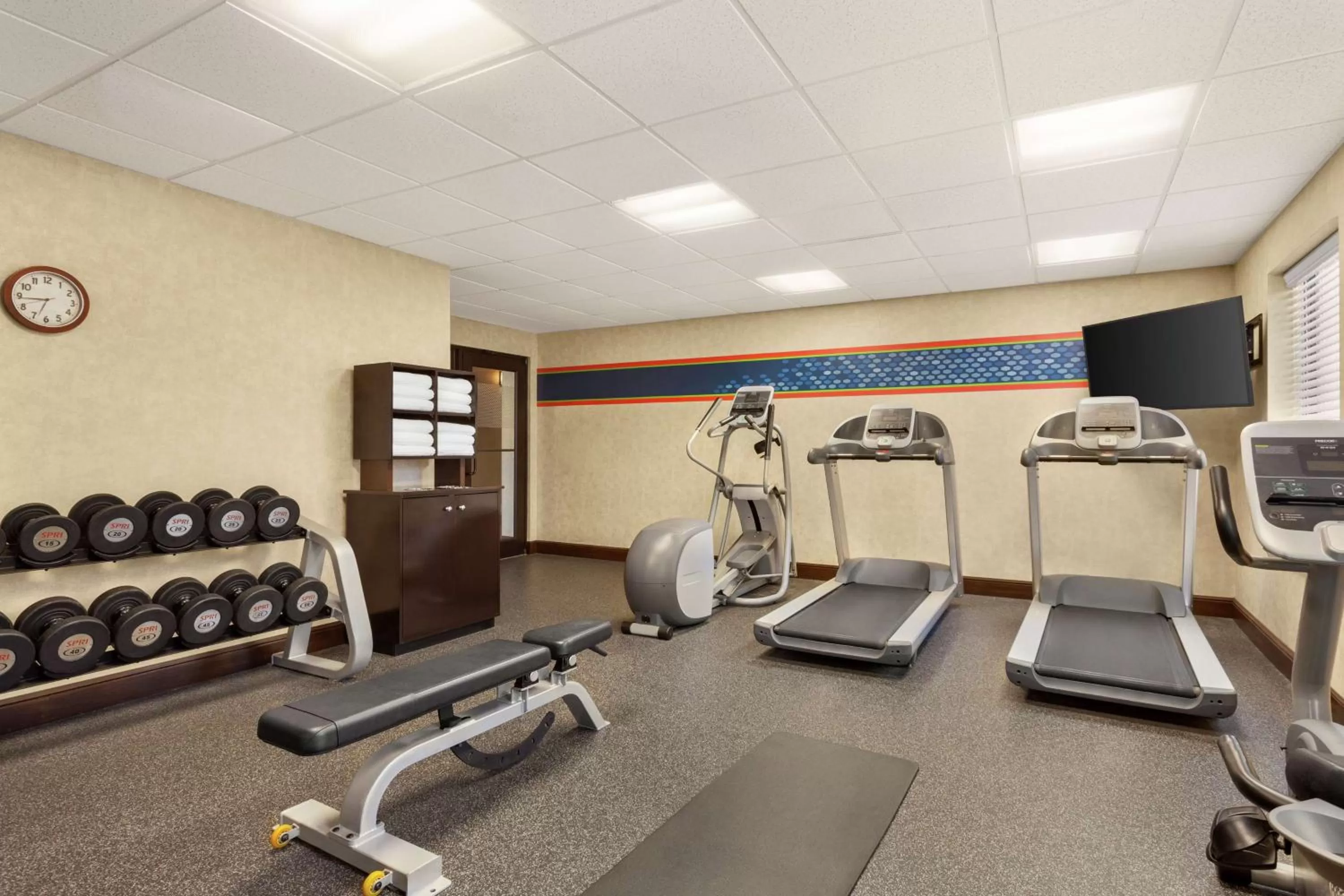 Fitness centre/facilities in Hampton Inn Sulphur Springs