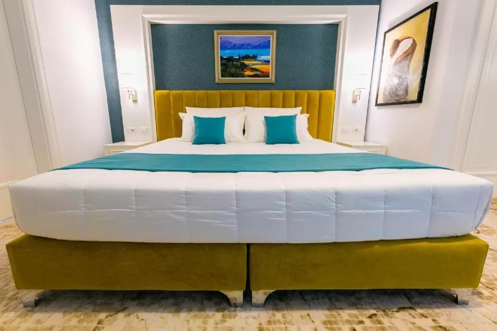 Bed in ART Hotel Tirana