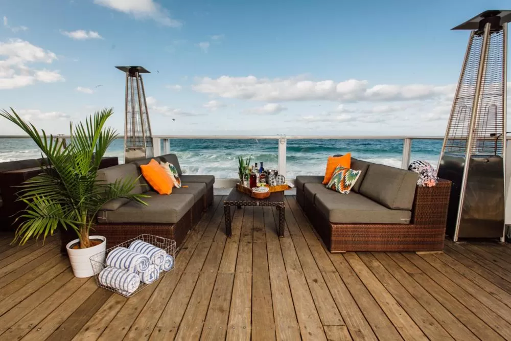 Patio in Pacific Edge Hotel on Laguna Beach