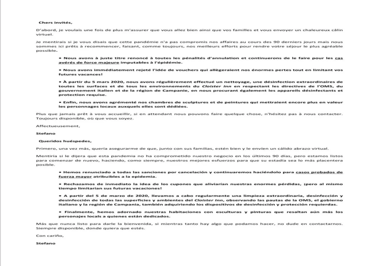 Logo/Certificate/Sign in Cloister inn