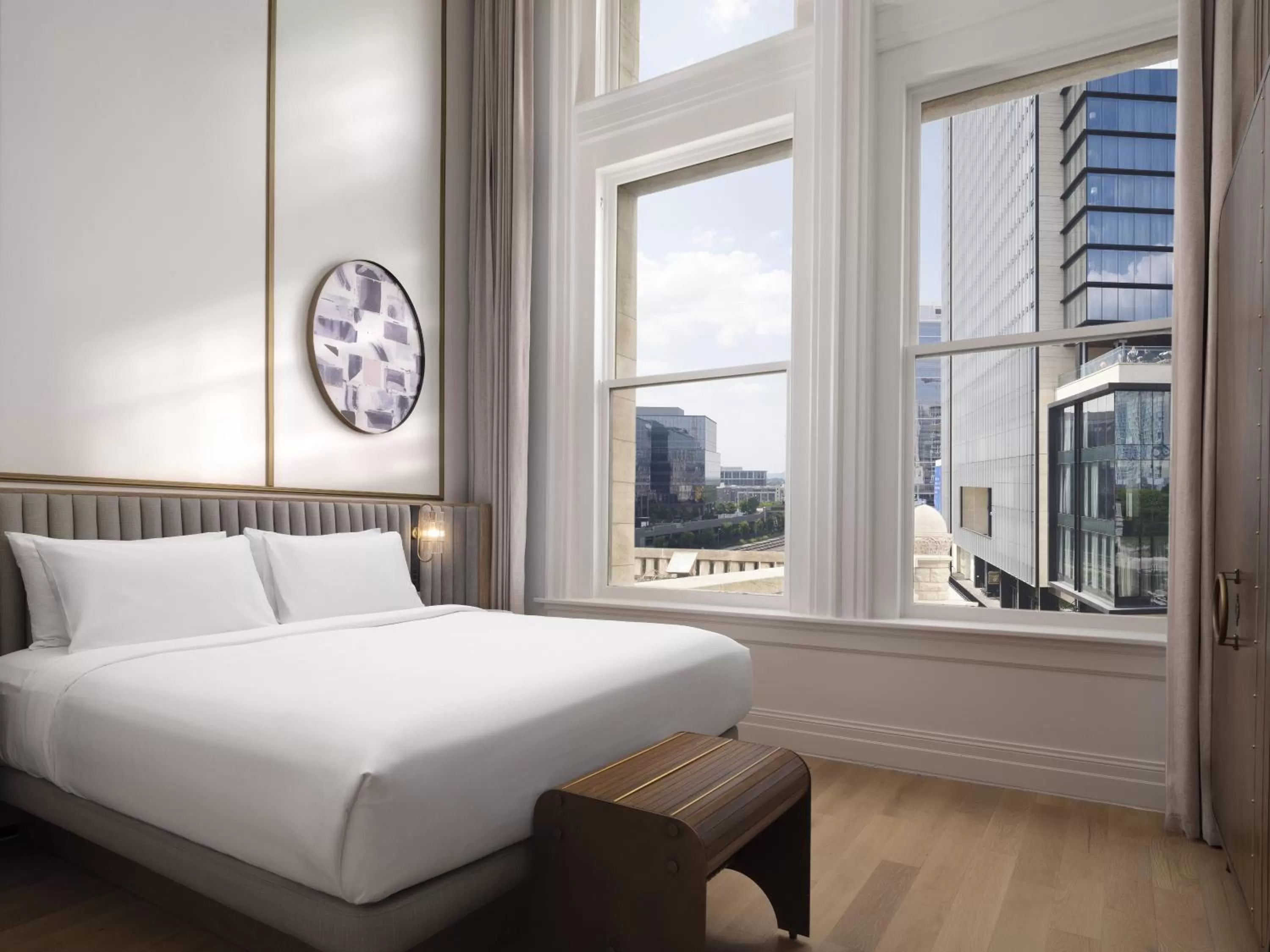 Bedroom, Bed in The Union Station Nashville Yards, Autograph Collection