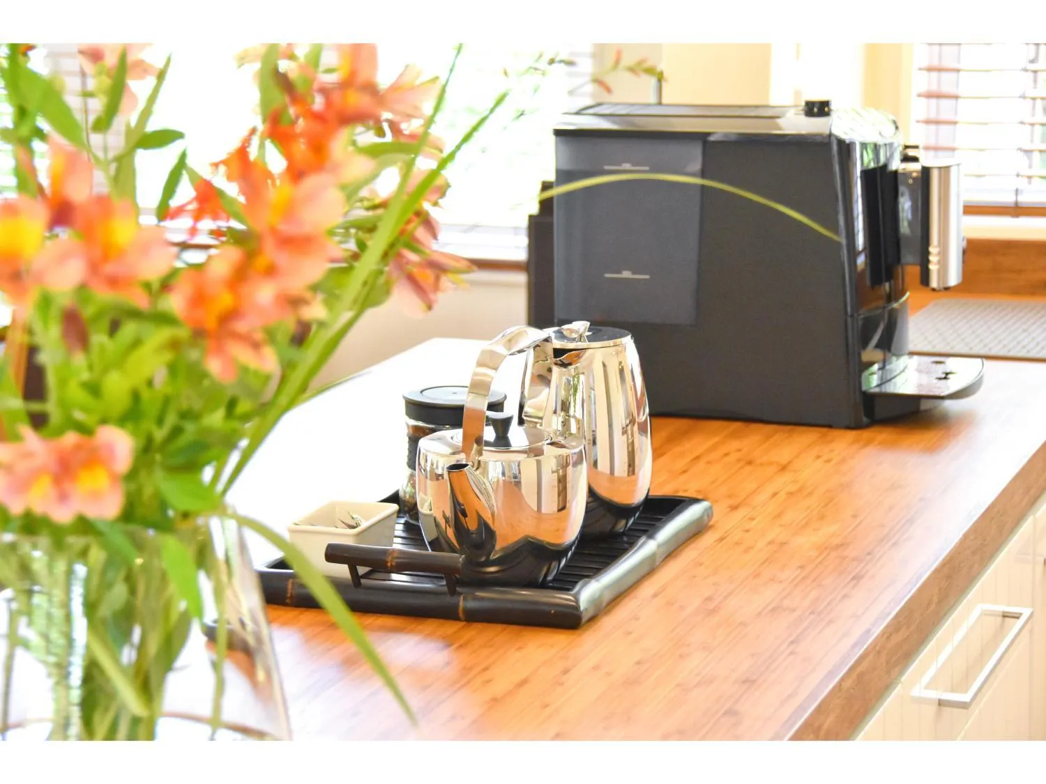 Communal kitchen in River Birches