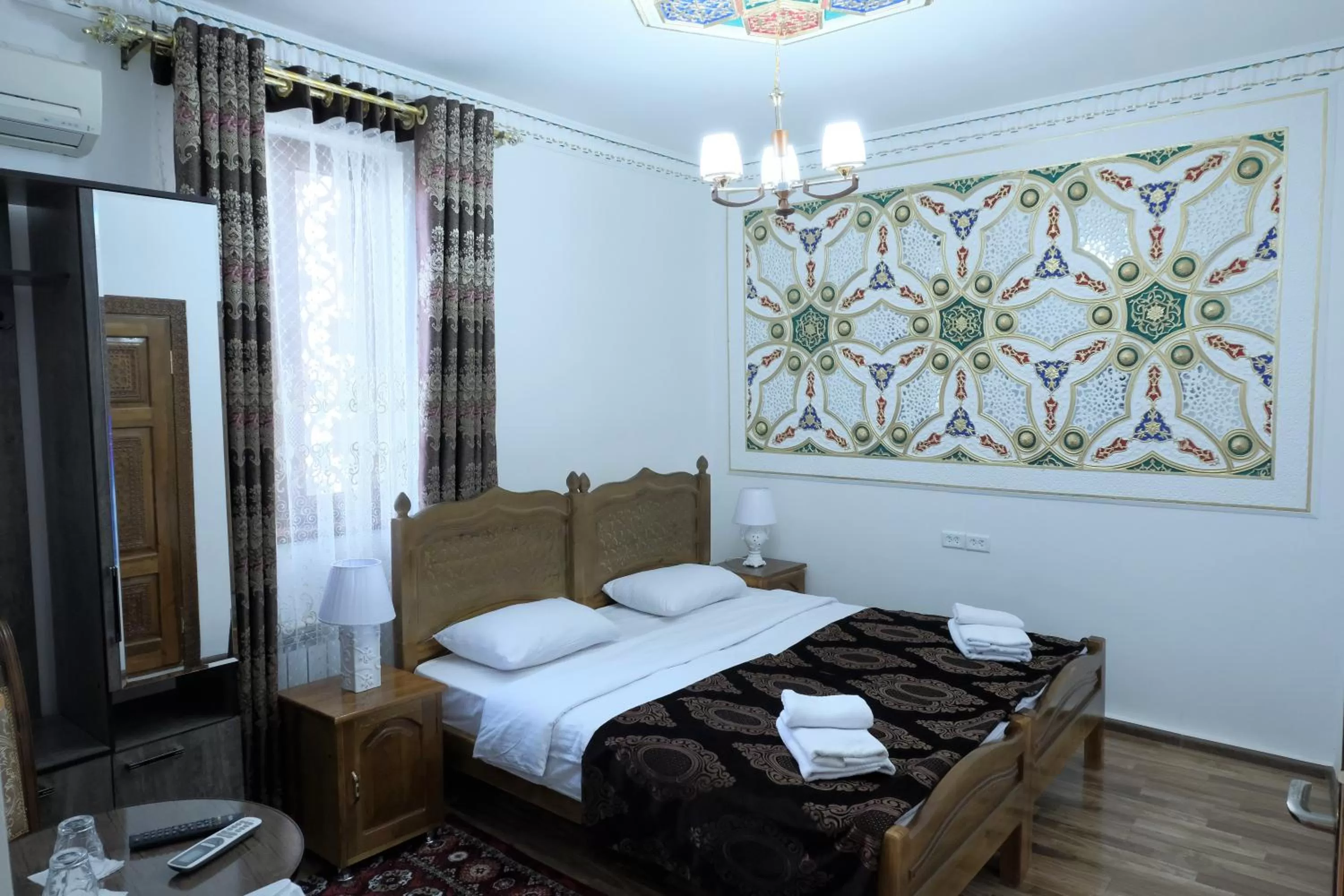 View (from property/room), Bed in Bukhara Baraka Boutique Hotel