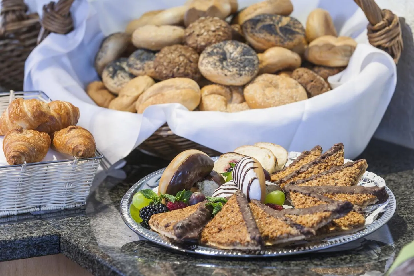 American breakfast in Hotel Berlin