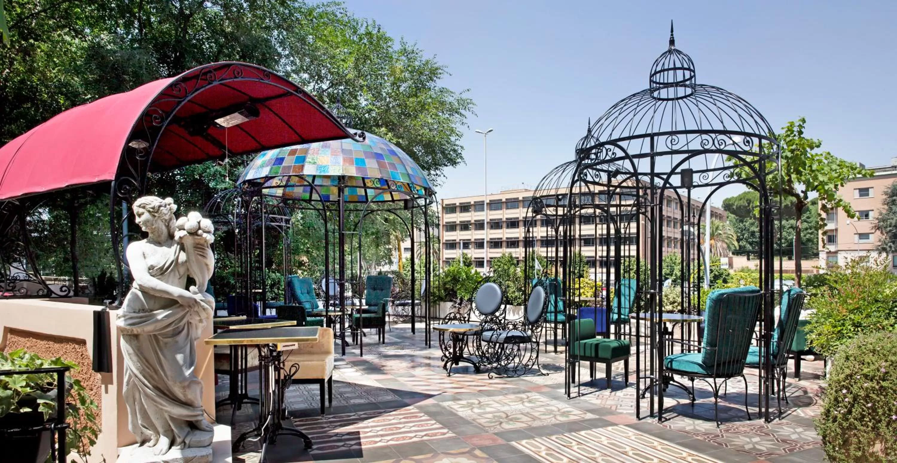 Garden in Hotel The Corner Roma