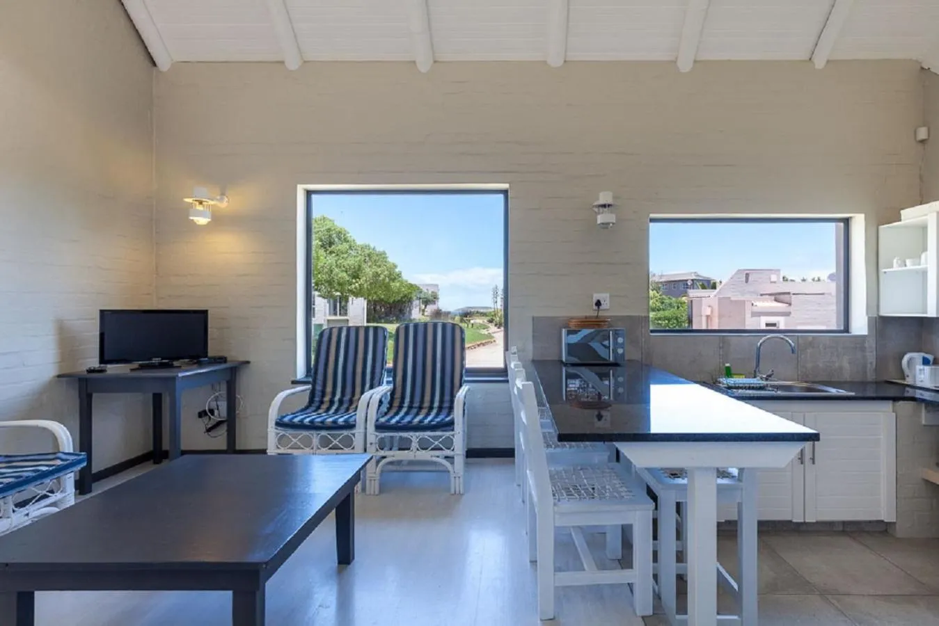 Seating area in Blue Bay Lodge
