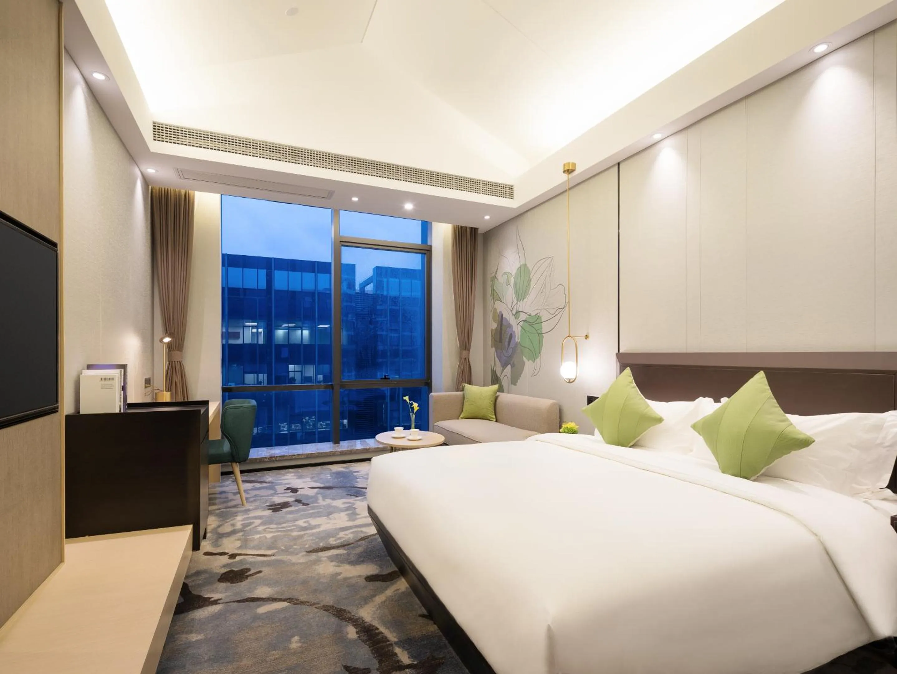 Photo of the whole room, Bed in Buddy Hotel-Free Shuttle to Canton Fair Complex during Canton Fair Period