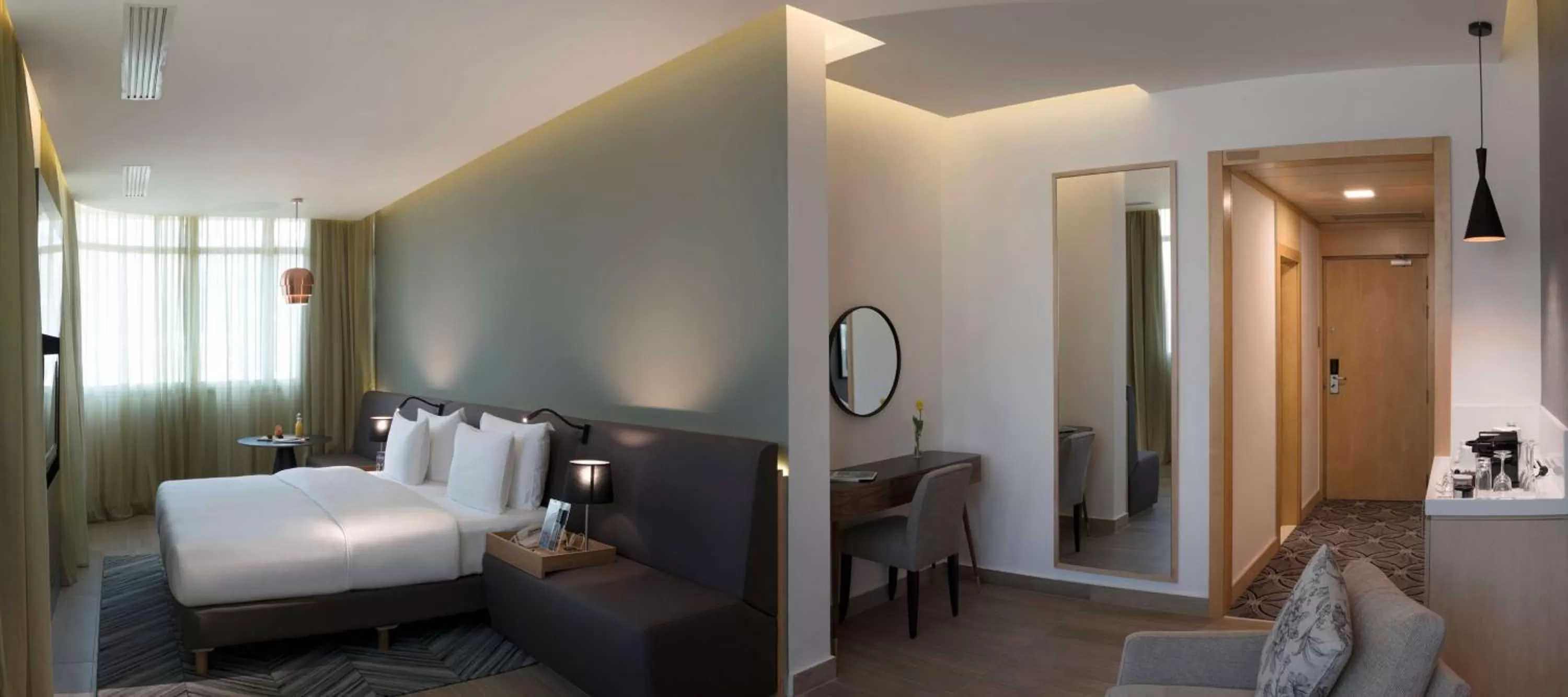 Photo of the whole room, Bed in Radisson Blu Hotel, Beirut Verdun