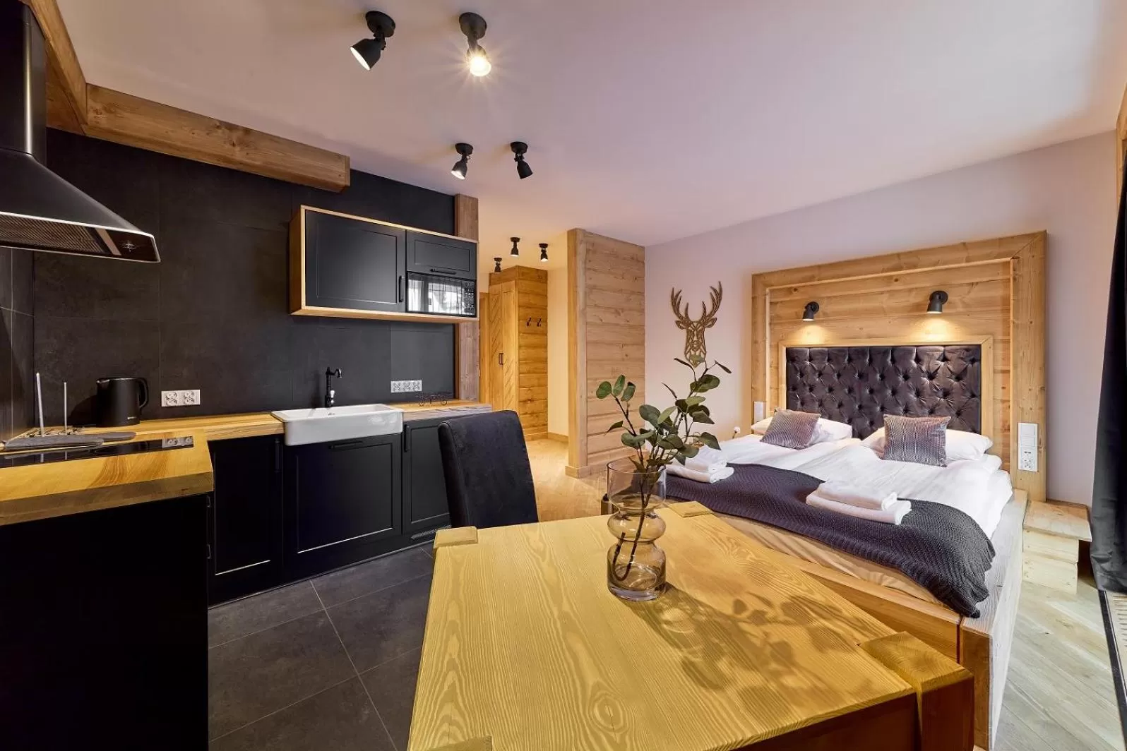 Bed in Aparthotel Giewont