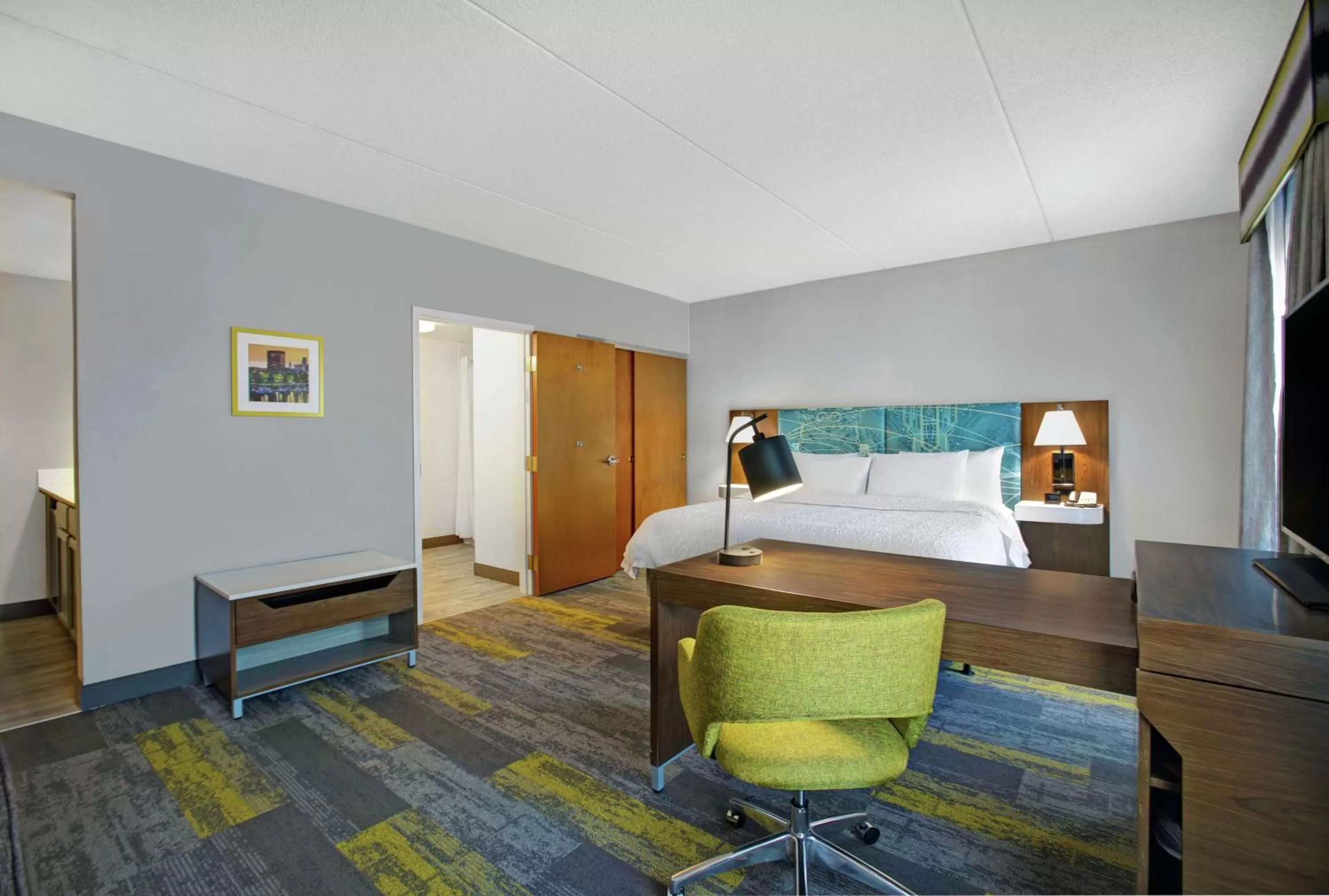 Bedroom, Bed in Hampton Inn & Suites Augusta West