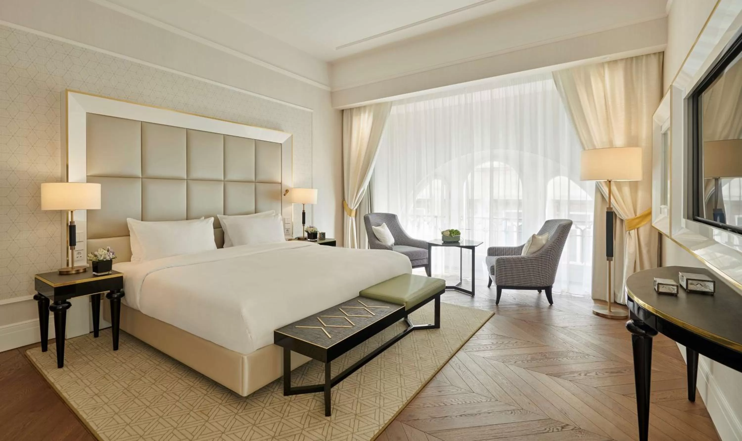 Photo of the whole room, Bed in Párisi Udvar Hotel Budapest, part of Hyatt