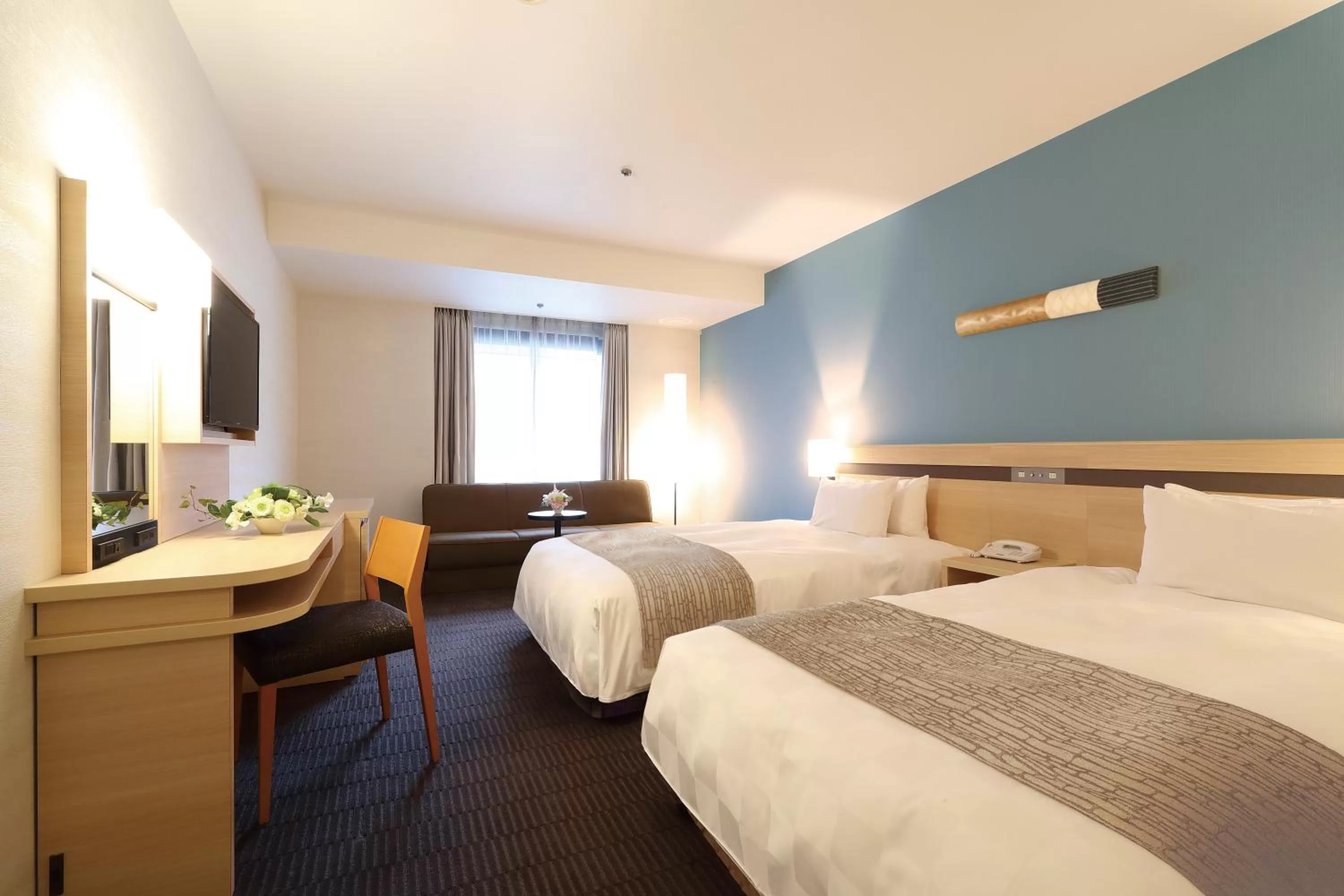 Bed in Karasuma Kyoto Hotel