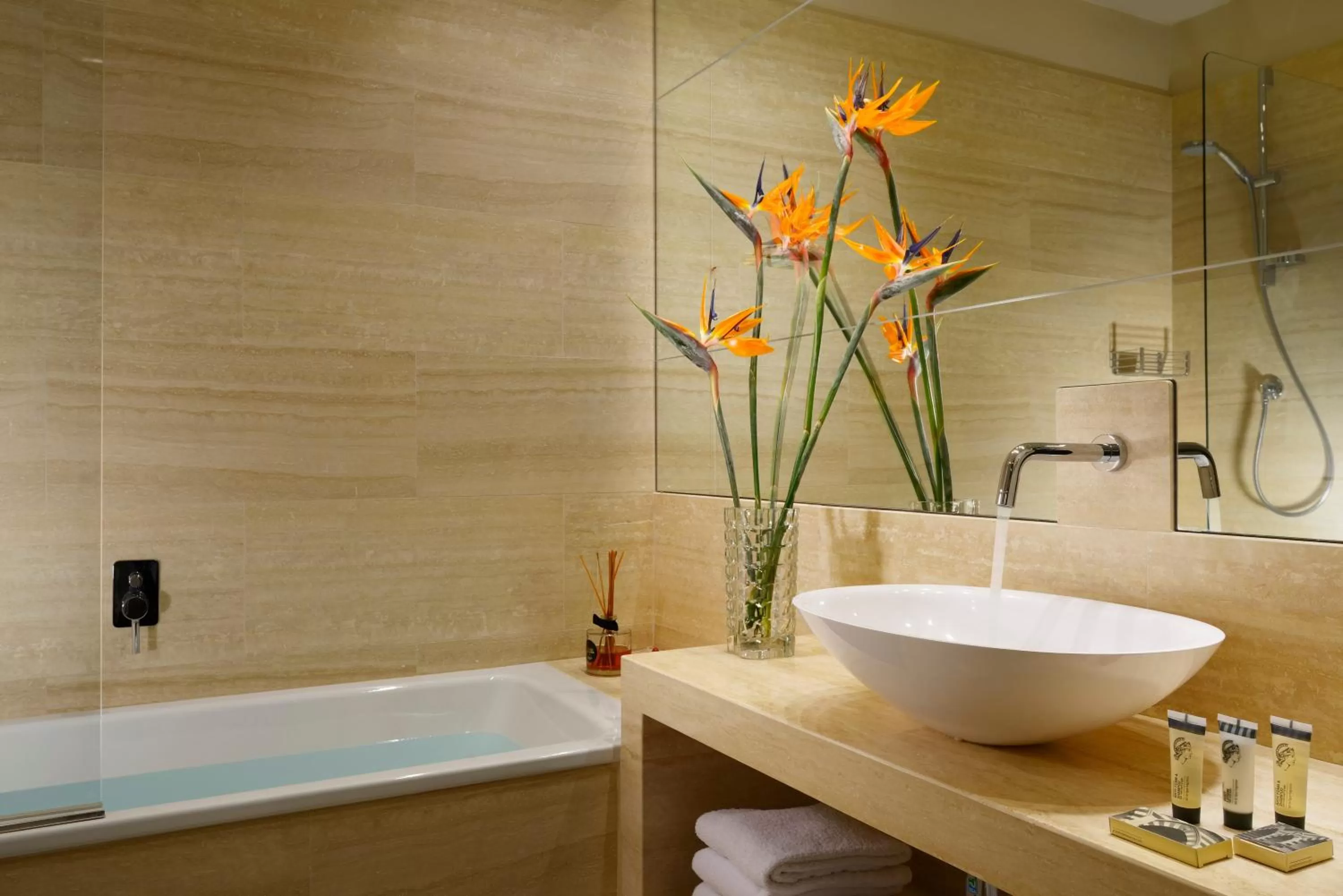 Shower in Grand Hotel Minerva